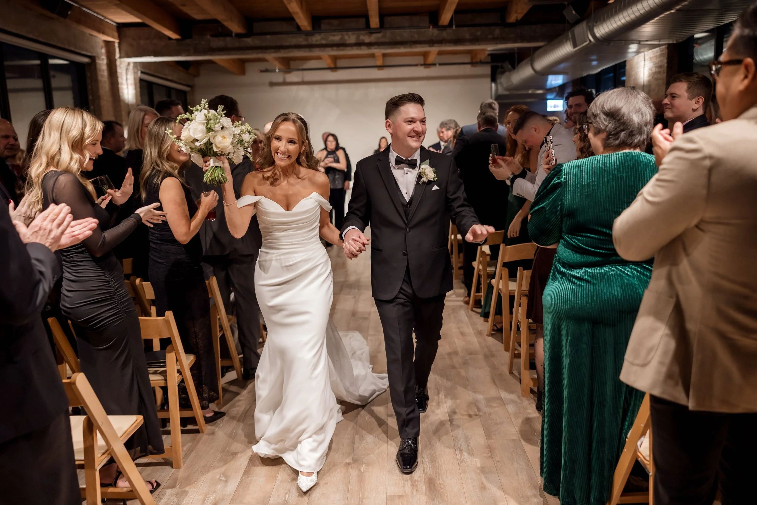 Walden Chicago wedding ceremony exit