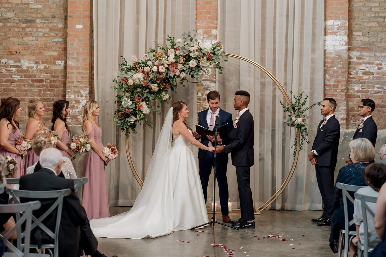Wedding ceremony at Fairlie in Chicago