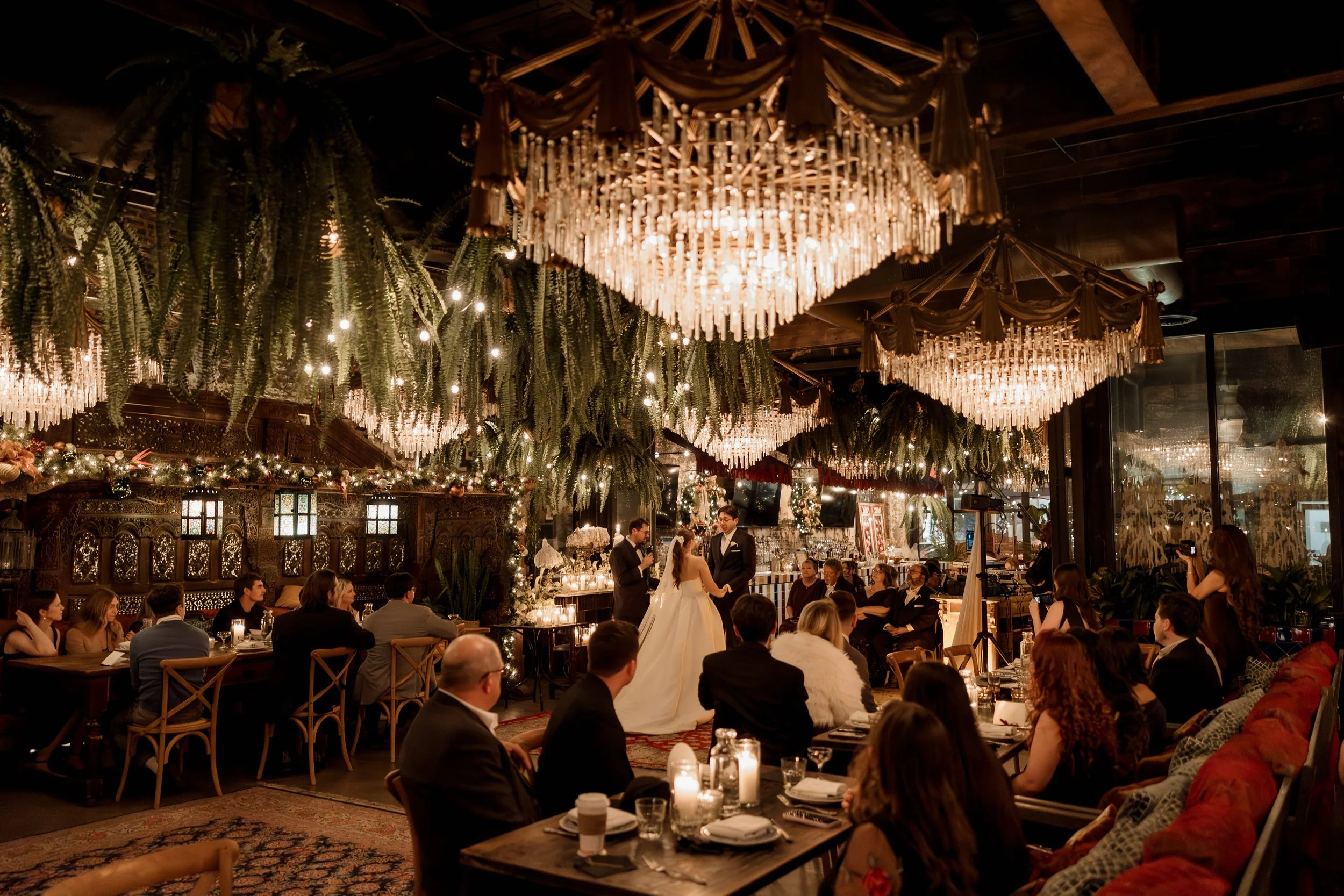 Beatnik West Town wedding ceremony in Chicago