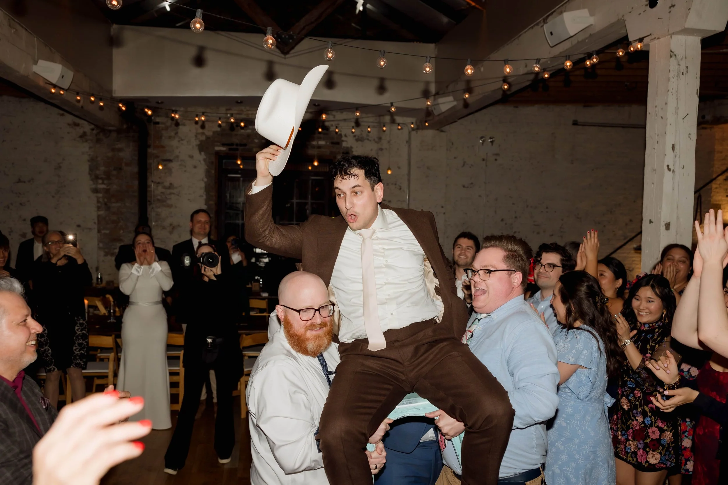 Chicago indoor wedding reception at The Joinery