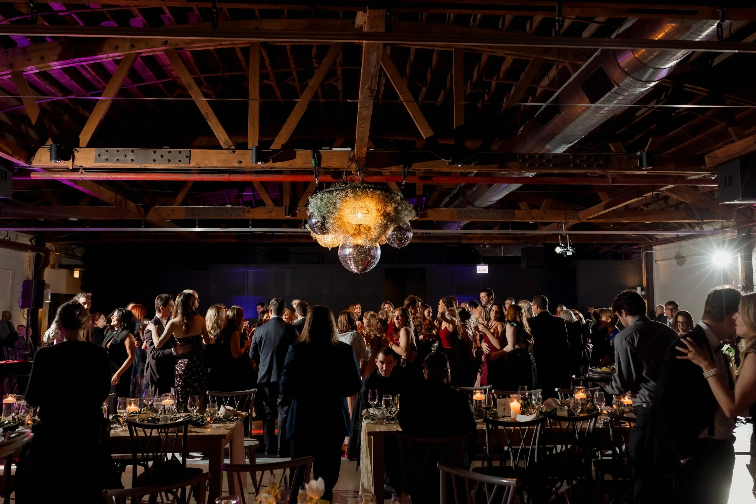 Wedding reception dancing at Walden Chicago