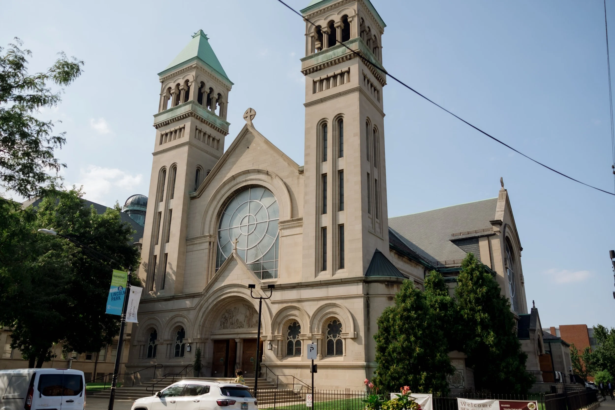 St. Vincent de Paul Church wedding ceremony in Chicago