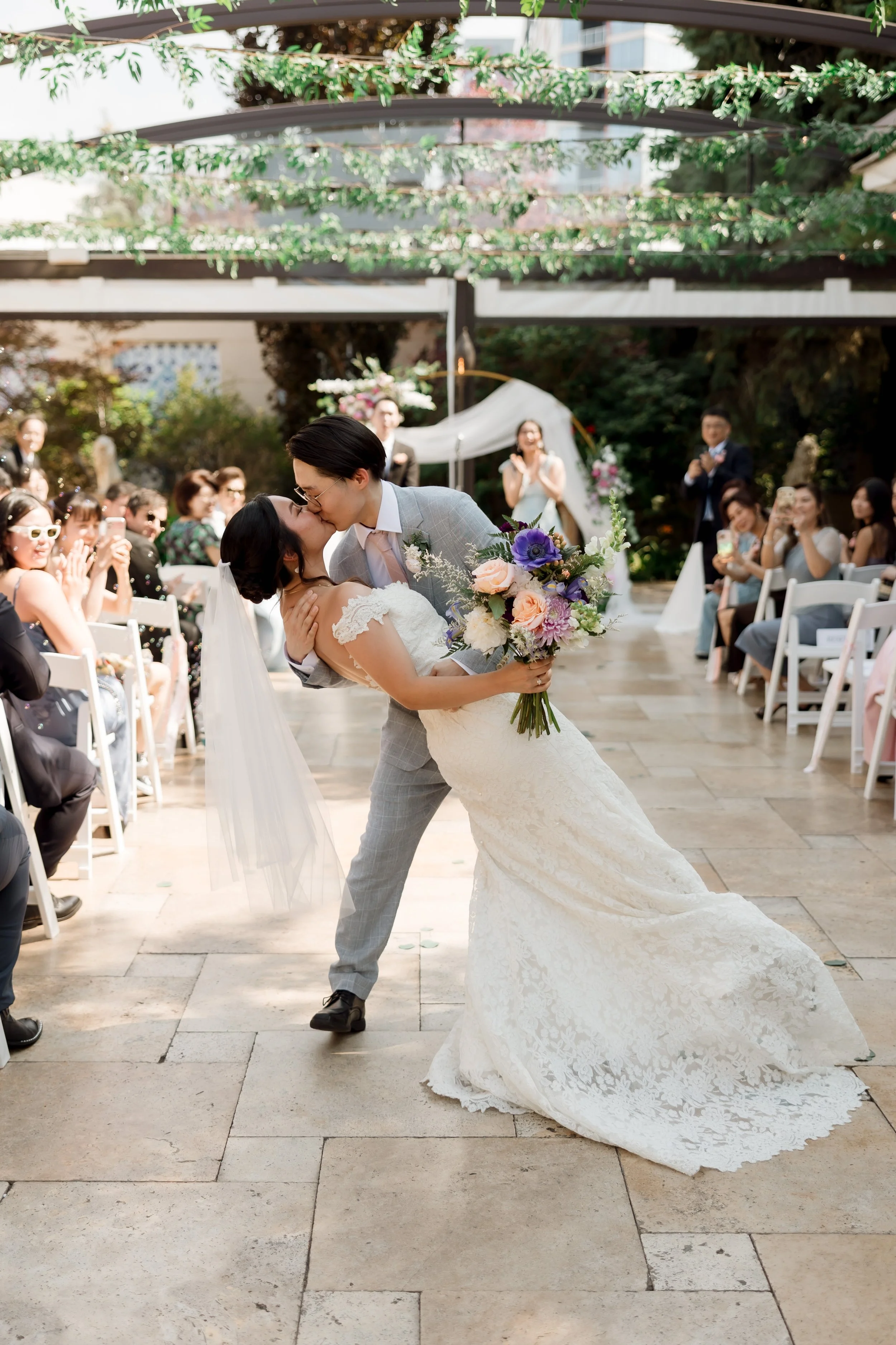 La Pergola wedding ceremony at Galleria Marchetti