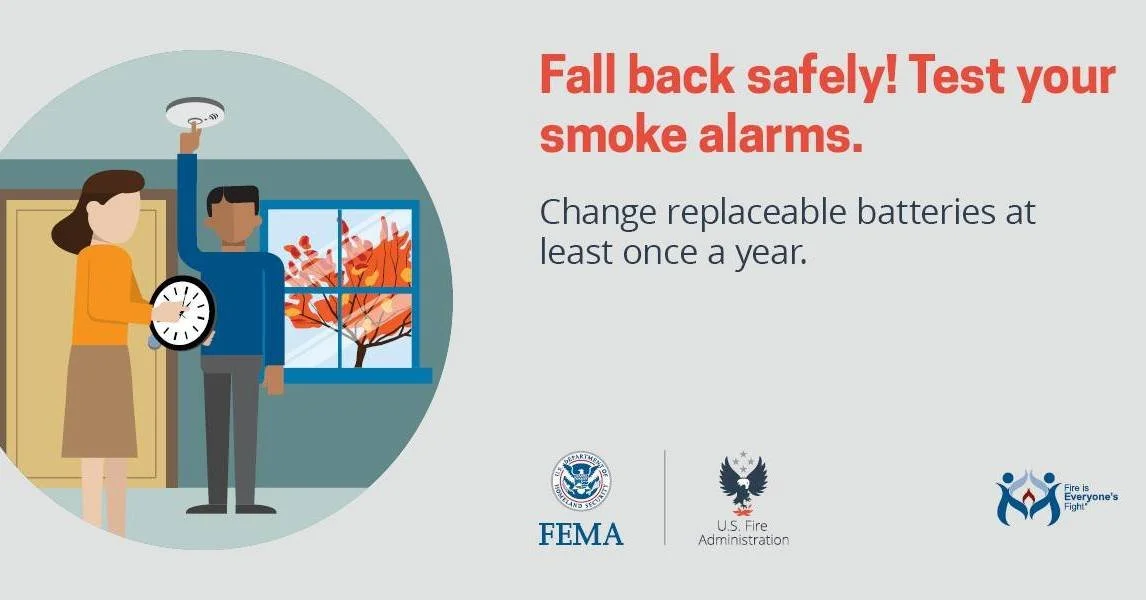 Have you tested your fire alarms this year?

October is Fire Safety Month and ensuring your smoke alarms work properly is one step in making sure your home and family is prepared in case of a fire. 

The US Fire Administration says to test smoke alar