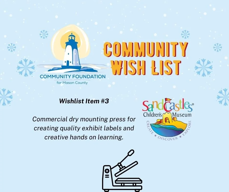 Our third wish list item: Commercial heat press for quality exhibit labels and more!

Why this item? A commercial heat press will enable Sandcastles to make quality exhibit labels and signage that is easy to read and understand. The ability to make l