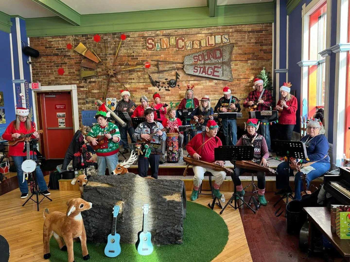 Come join the String Alongs on the third-floor stage for some Christmas and other sing along songs Saturday, December 12th. Get on the stage and join the band. They will be performing 11-12pm! 

#ludingtonlivelocalmusic #downtownludington #sandcastle