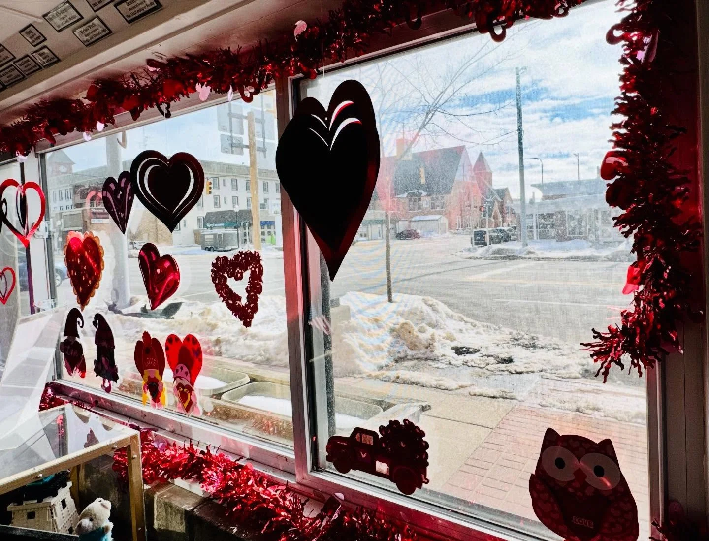 Thank you Deb Borema for the Valentine&rsquo;s decorations! And thank you Lynn as well. We appreciate you both for beautifully decorating the windows! ❤️