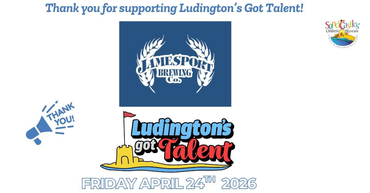 We would like to express our sincere gratitude to Jamesport Brewing Co. for their generous support of the Ludington's Got Talent Fundraiser. Which esteemed organization will be next to join our distinguished list of sponsors? We are deeply appreciati