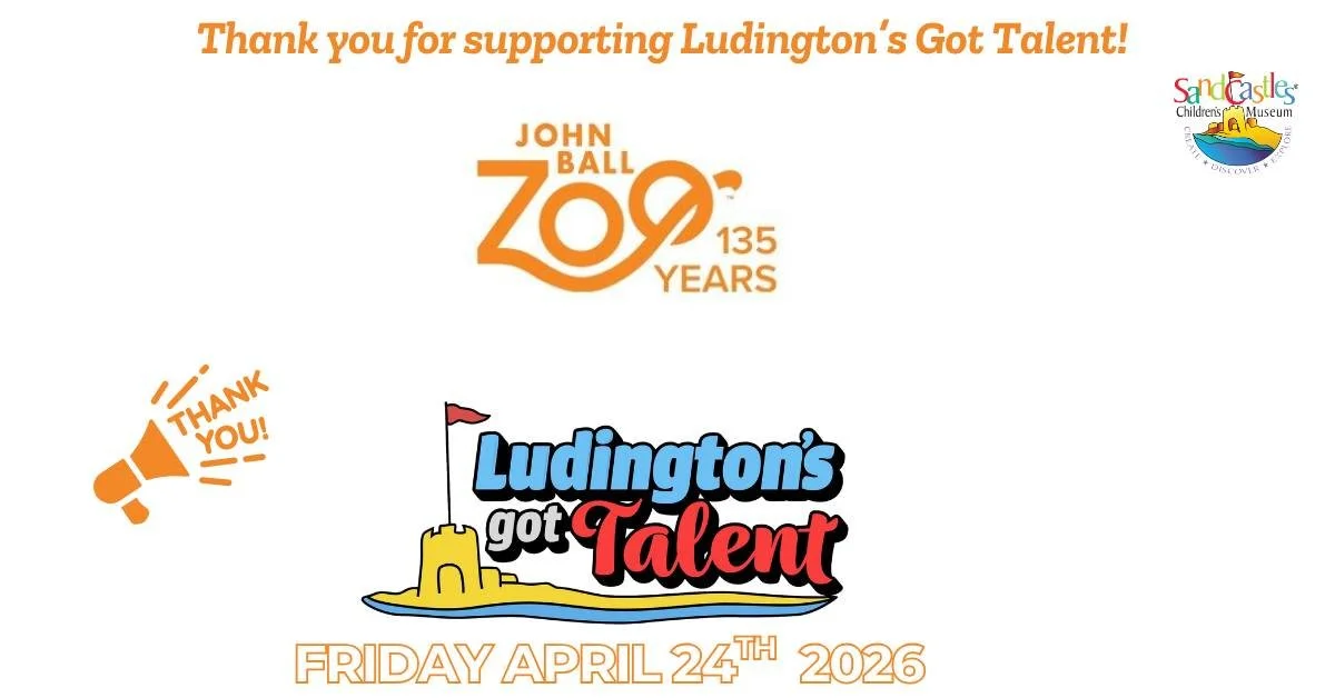We would like to express our sincere gratitude to John Ball Zoo for their generous support of the Ludington's Got Talent Fundraiser. Which esteemed organization will be next to join our distinguished list of sponsors? We are deeply appreciative of th