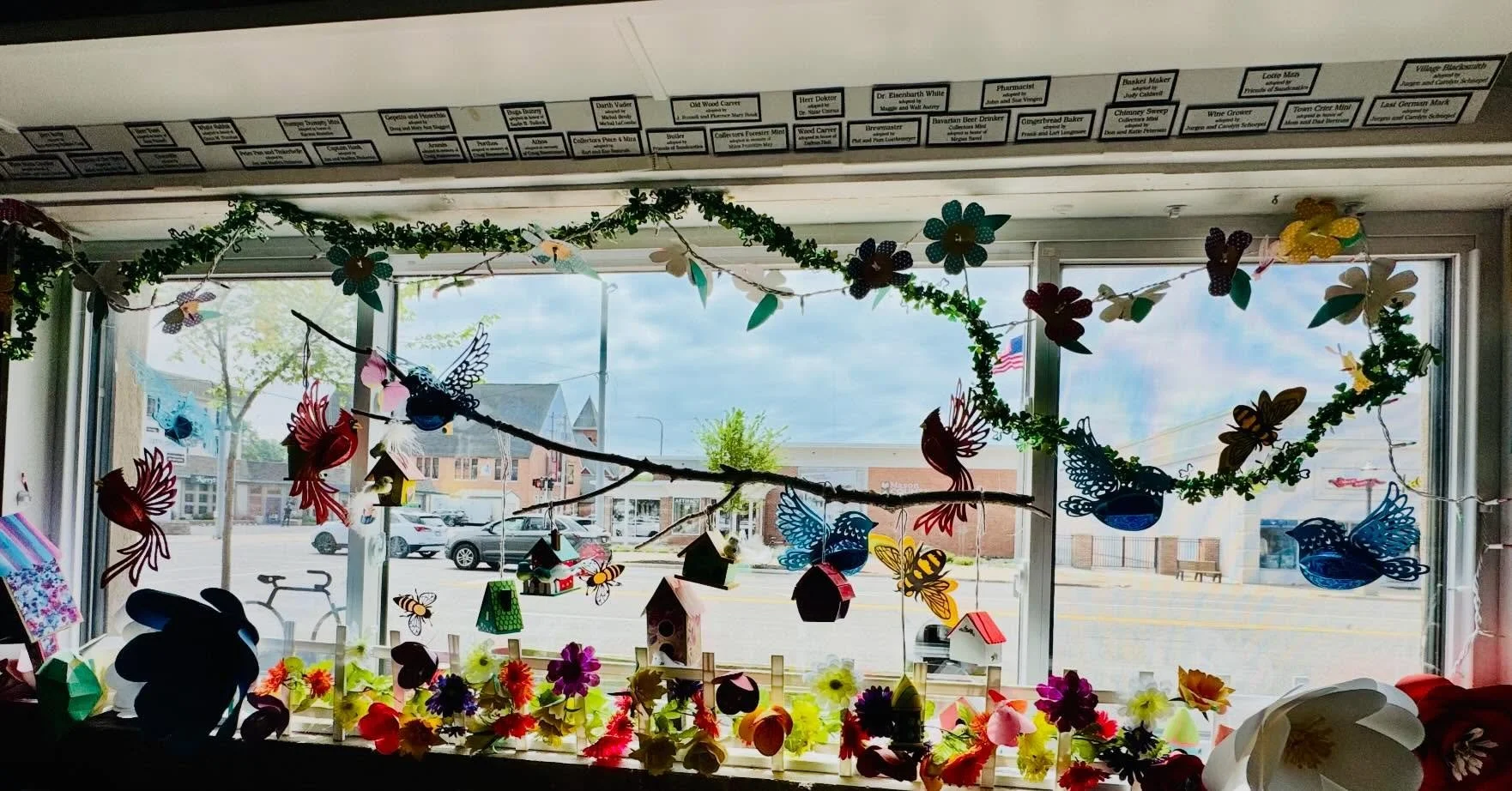 Thank you Deb Borema and Lynn Borema for the lovely window decorations again! 
.