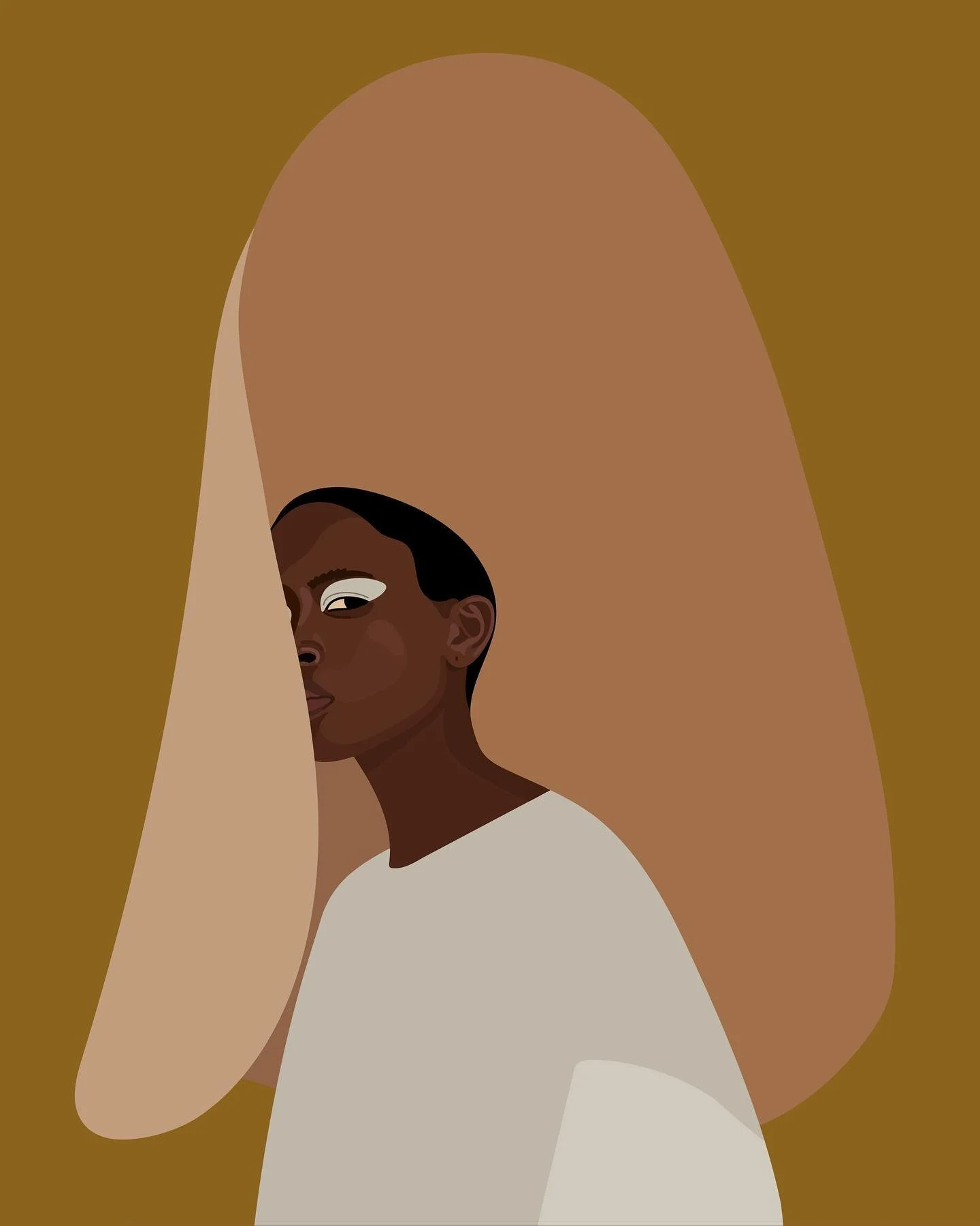 Practicing illustration using @bestezeybel &lsquo;s stunning portraits