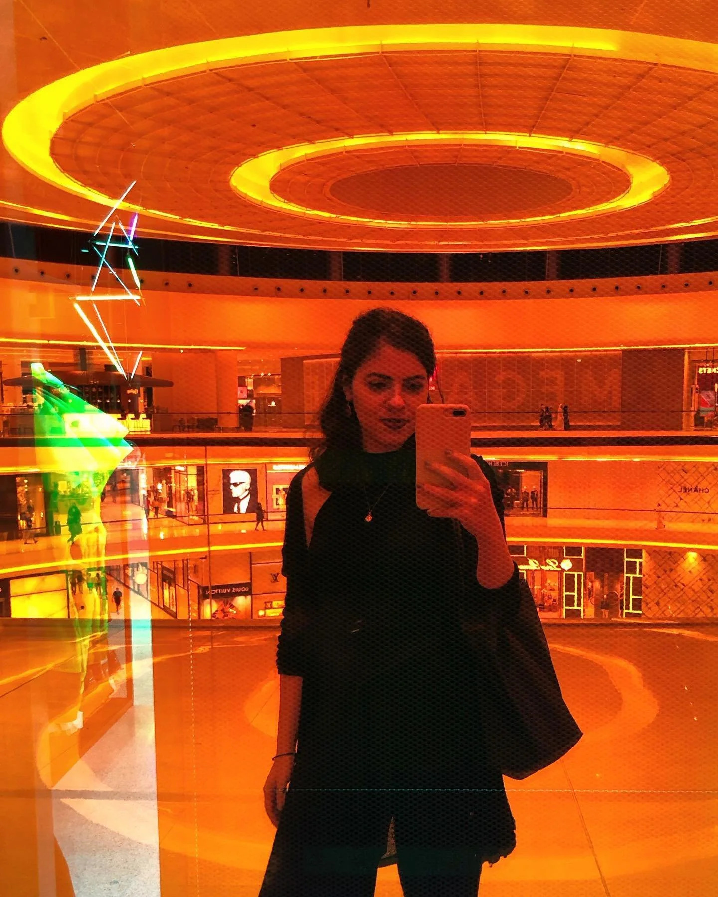 Looking through orange-colored glass(es)