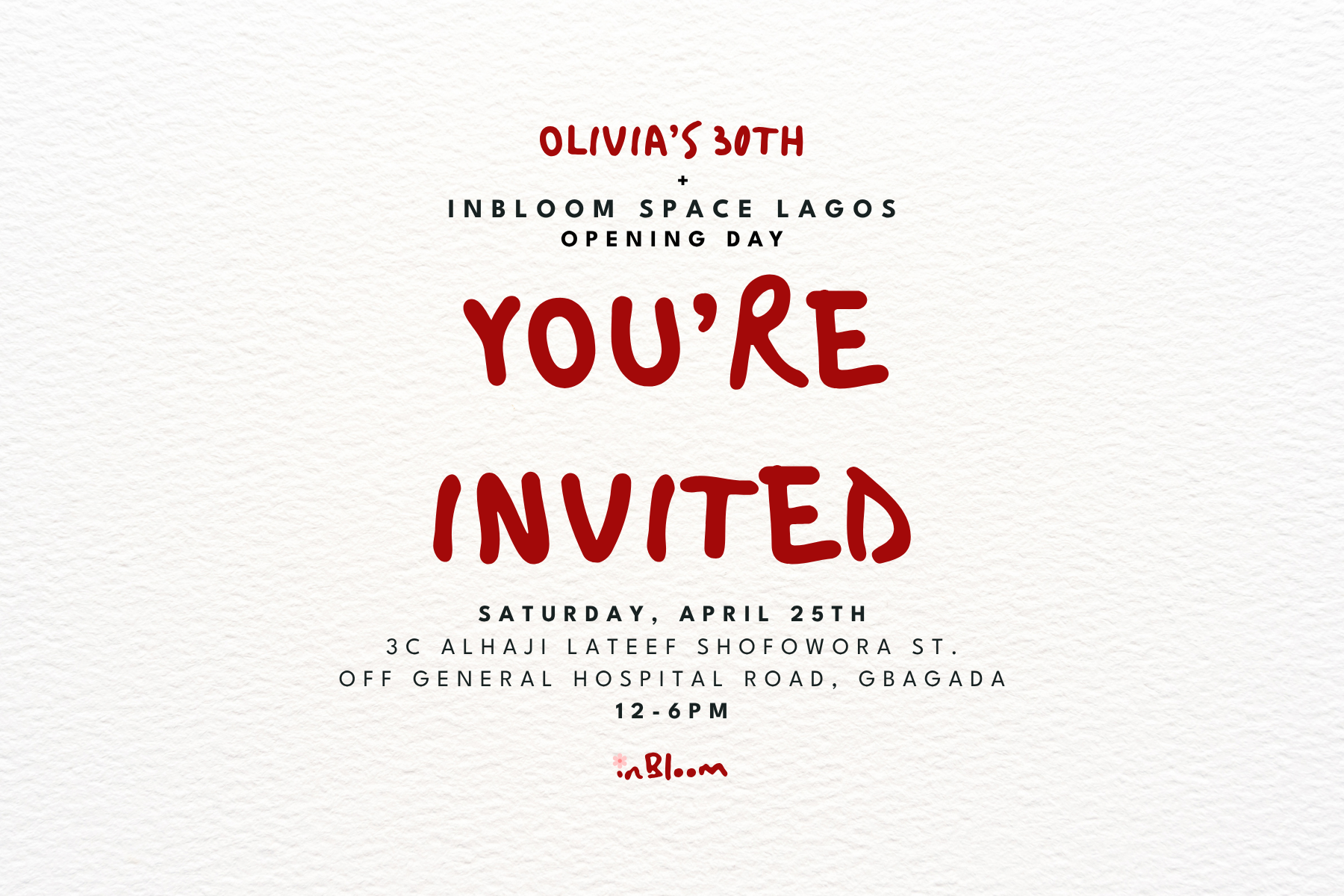 inbloom space lagos     grand opening