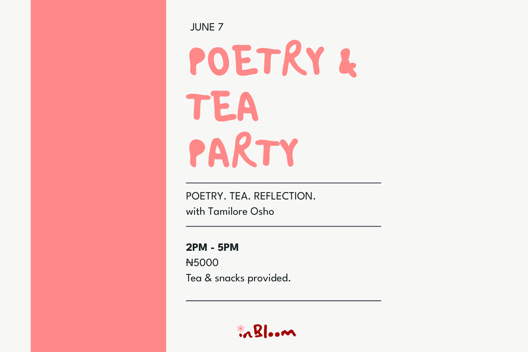 Poetry &amp; Tea Party