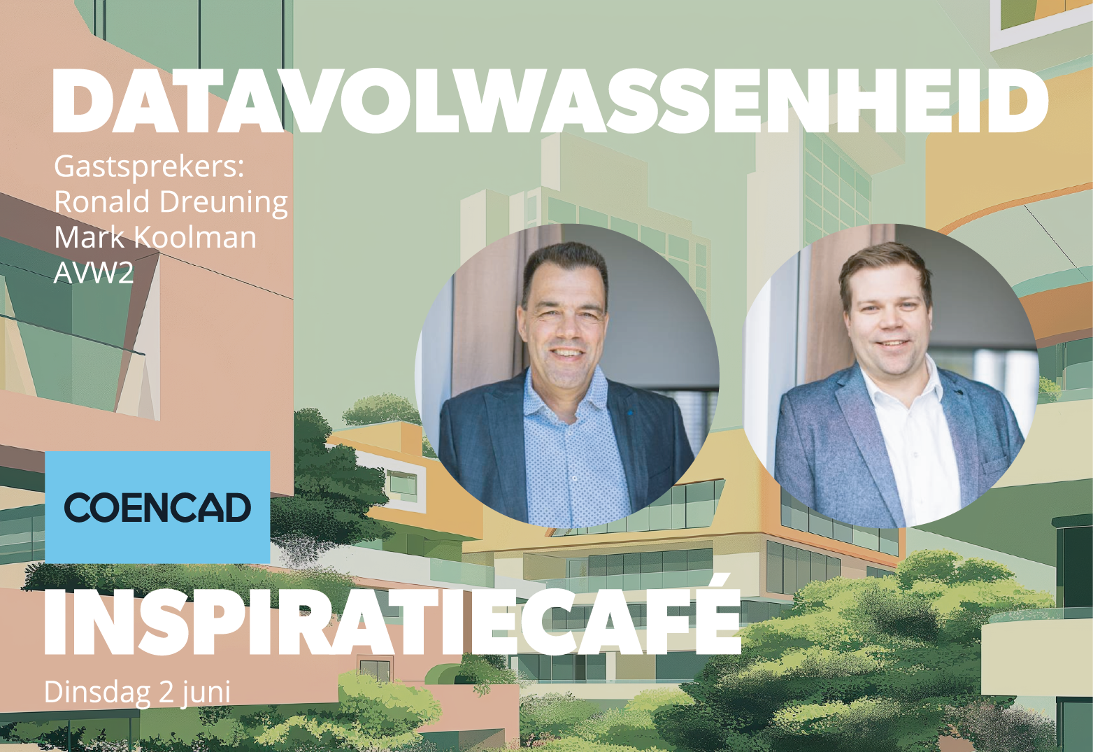 Gastsprekers over datavolwassenheid tijdens het COENCAD inspiratiecafé ✨