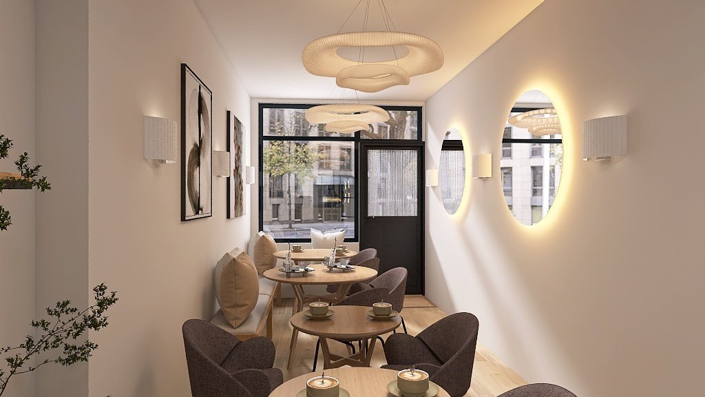 Calling all commerical clients - did you know Chloe Johnston Interiors designs commercial projects too? 

Why not call us in so we can take your space to the next level, design a better flow or feel in your space? 

This design was for a small cafe, 