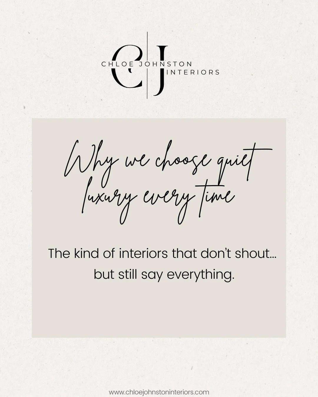 Why we choose quiet luxury every time&hellip;

We&rsquo;ve always been drawn to the softer side of interiors &mdash; spaces that feel calm, considered and effortless.

Rather than bold designs that demand attention, we prefer to let the materials spe