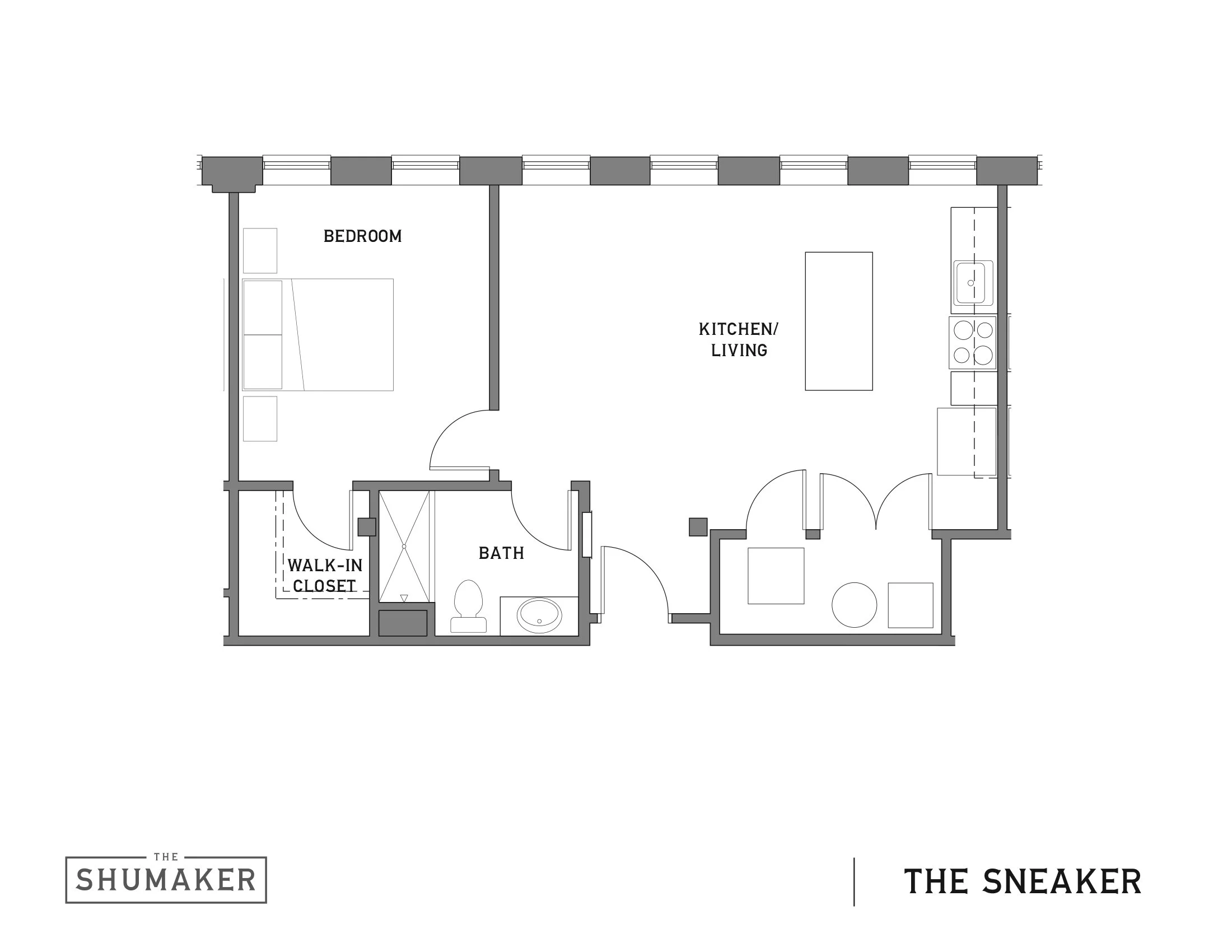 The Sneaker | 564 sq ft to 899 sq ft
$1395-$1635
