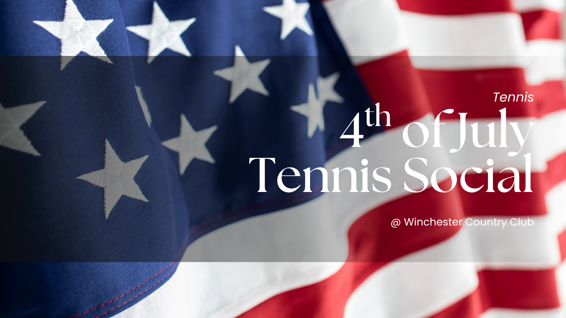 Tennis: 4th of July Social