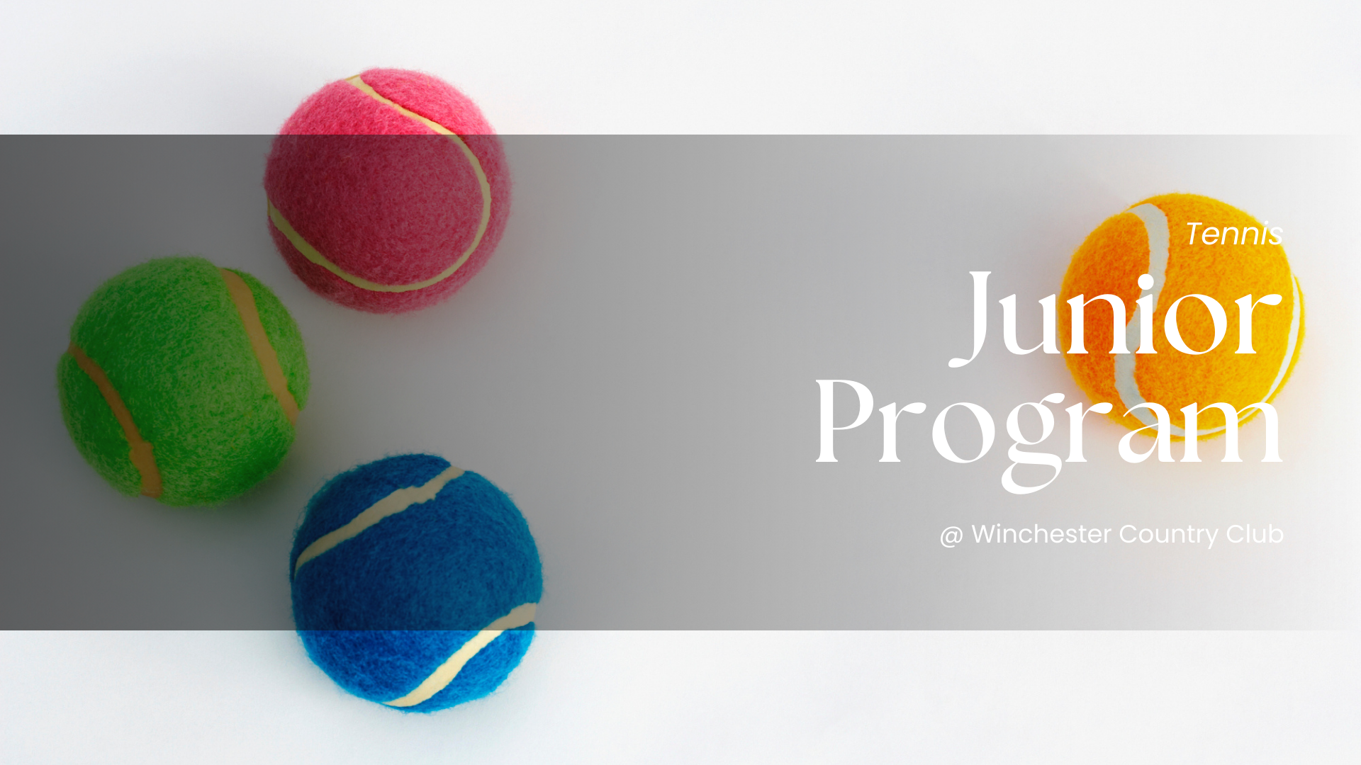 Tennis: Six-Week Junior Development Program Begins