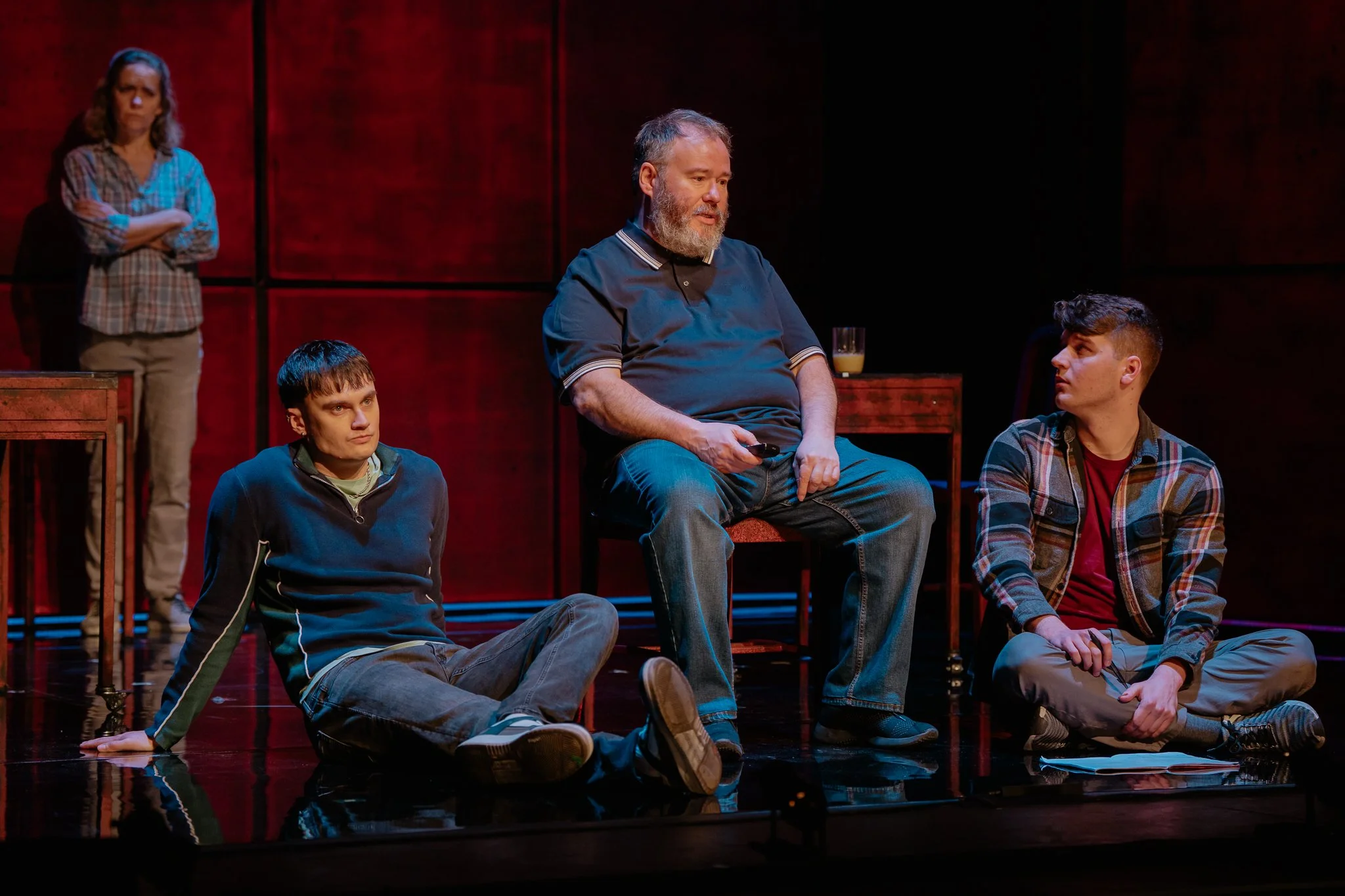 Emma Keele, Fintan Hayeck, Daniel Copeland and Lewis Tidy Noughts and Crosses 2026.jpg