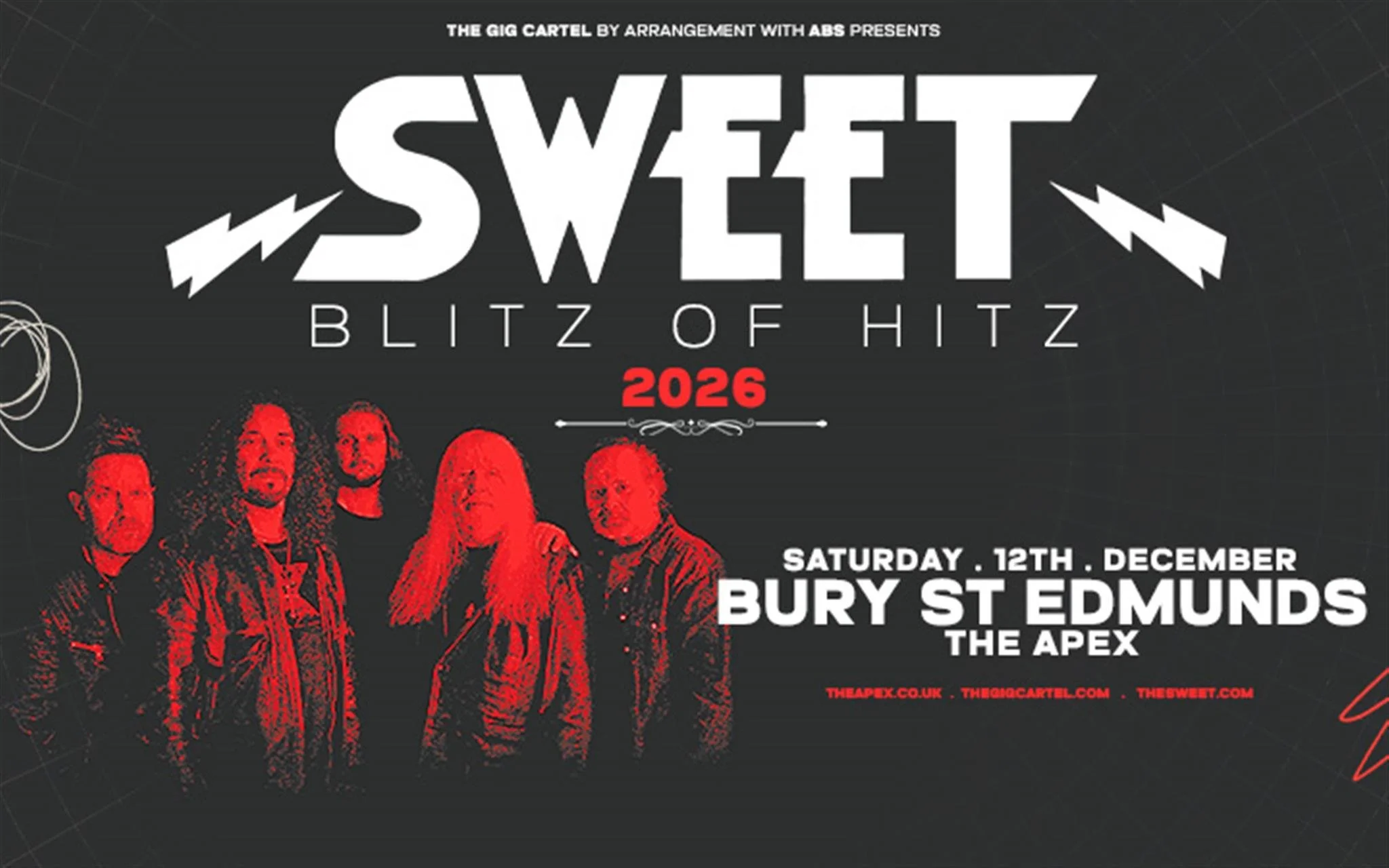 The Sweet Glam Rock Suffolk