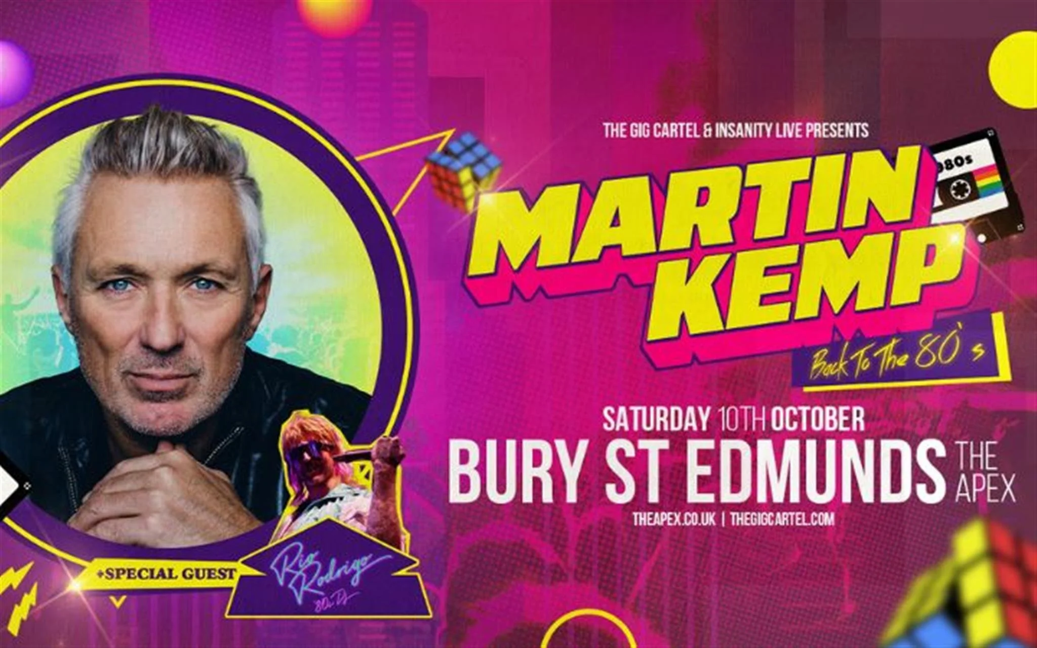 80s music gig suffolk 2026