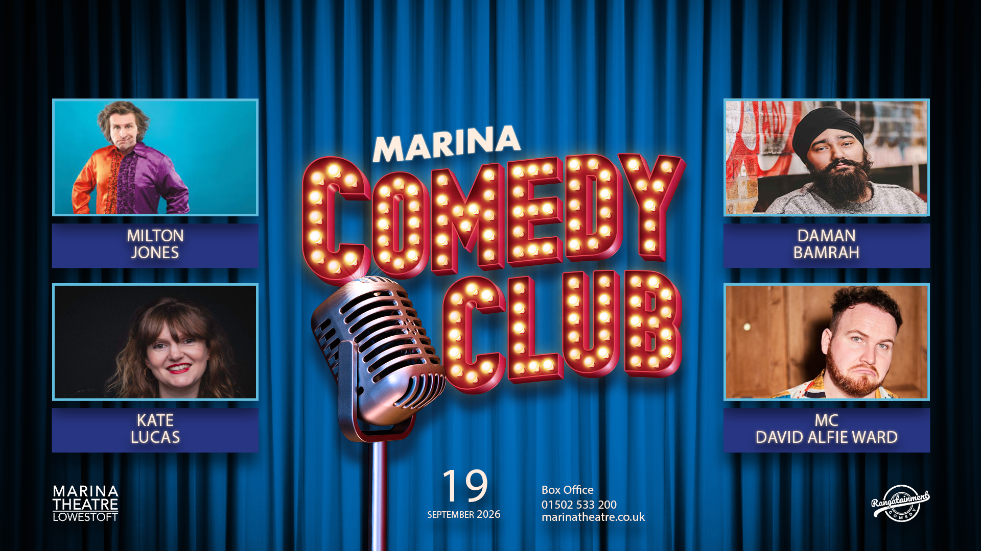 Suffolk comedy clubs 2026