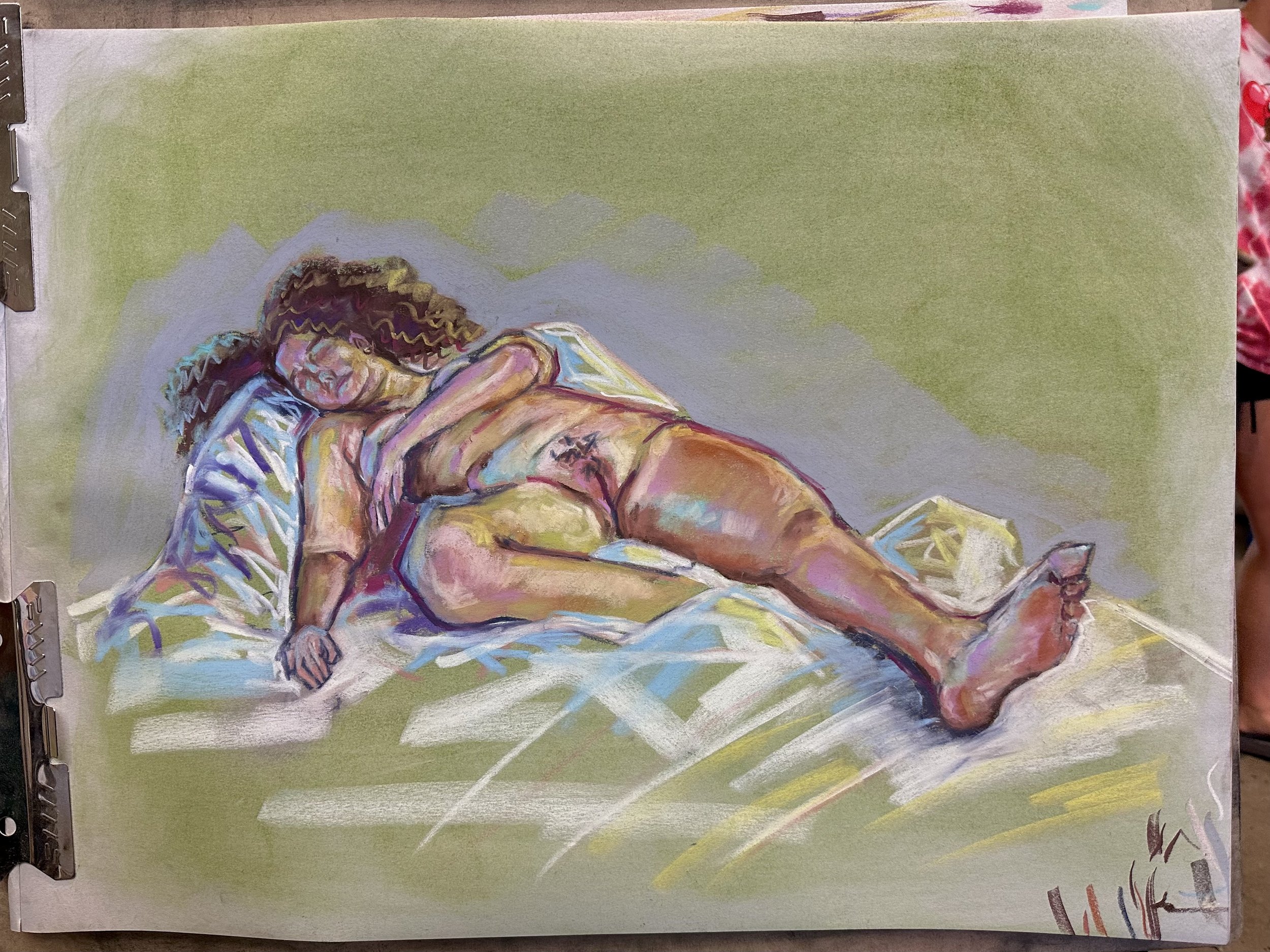 Life Drawing Study 2023, Chalk pastel