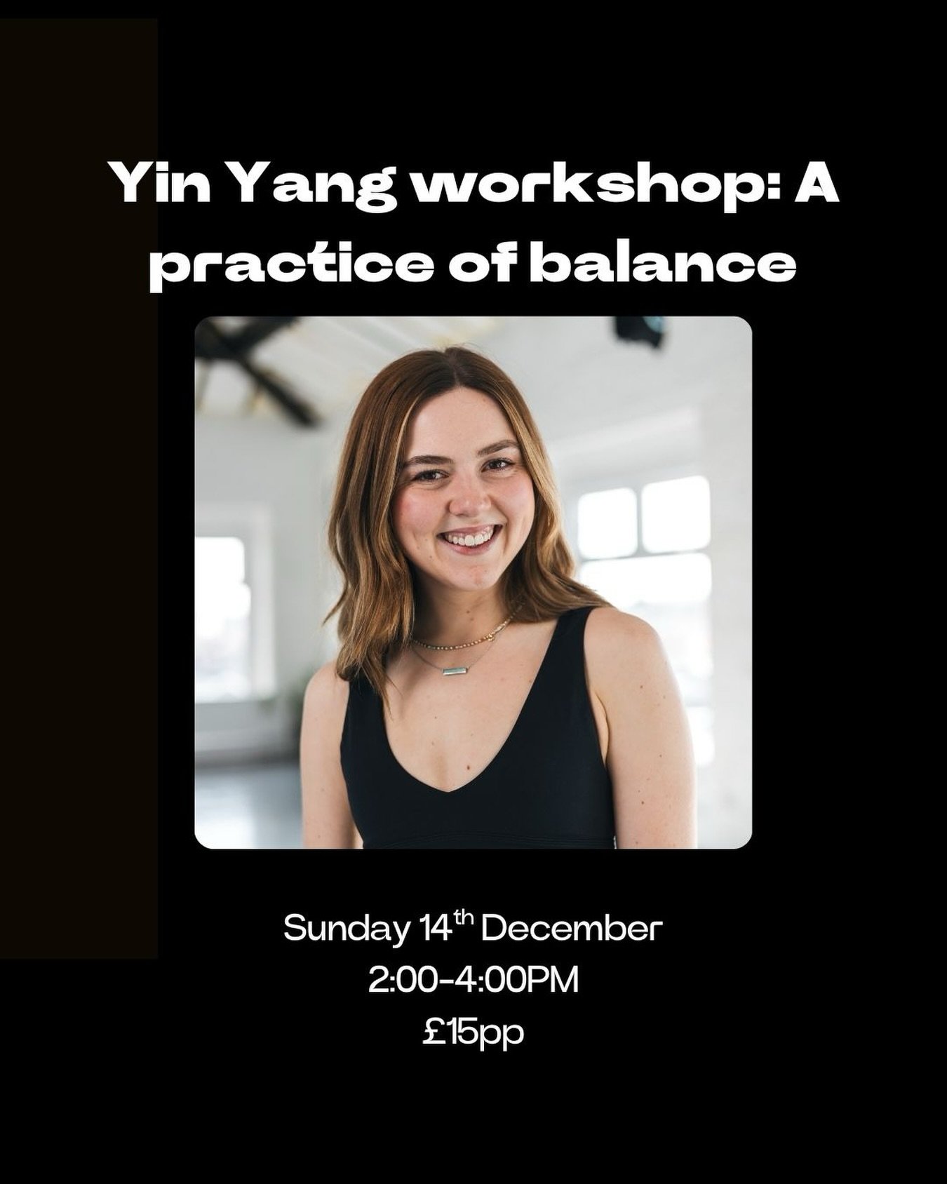 While the world speeds up, we slow down.

Join Emily this Sunday for a Yin&ndash;Yang workshop exploring how movement and stillness support each other. 

In the rush of December, finding balance becomes not just helpful, but necessary.

Ticket link i