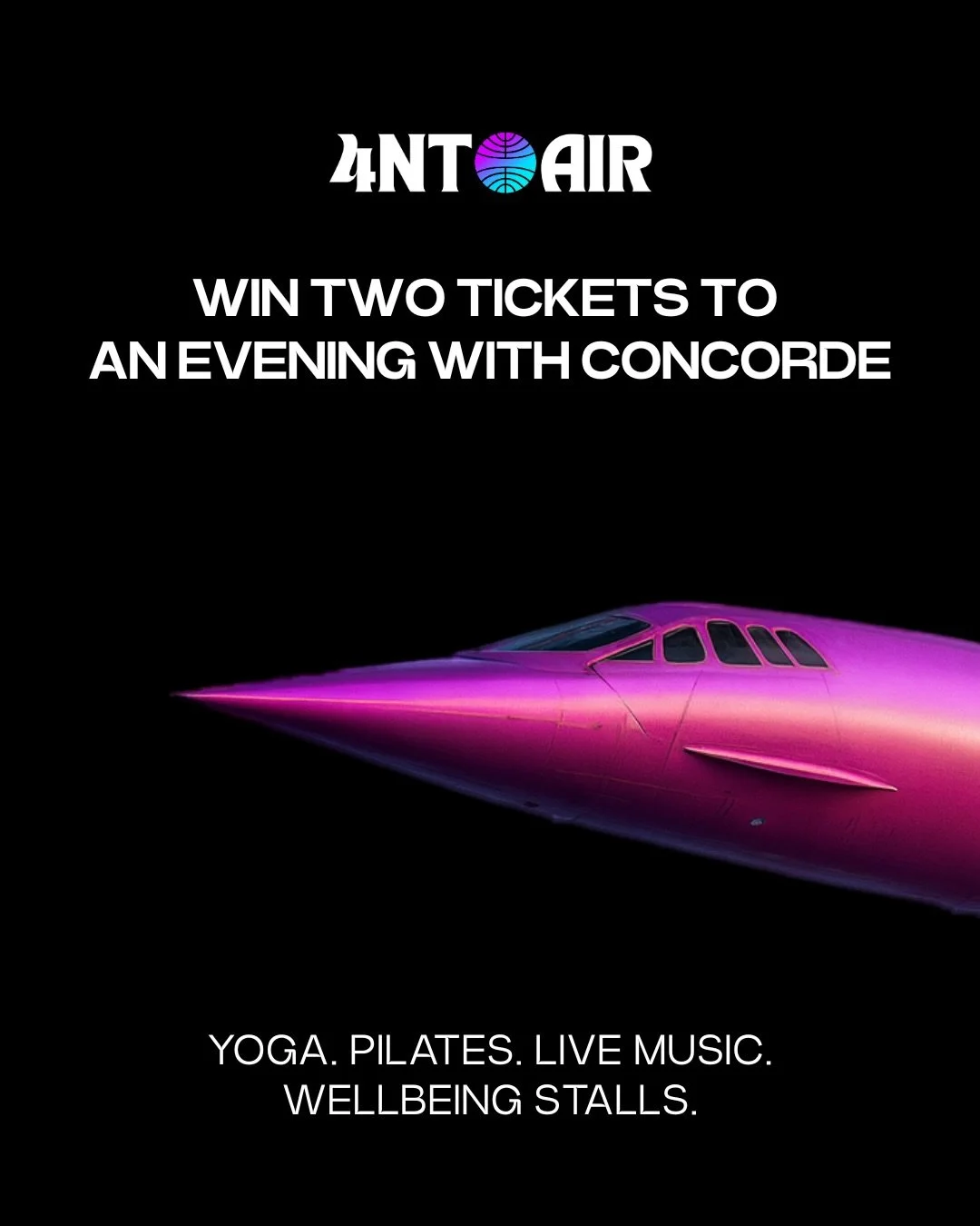 GIVEAWAY ALERT! 

Fasten your seatbelts&hellip; we&rsquo;re giving ONE lucky winner TWO tickets to: An evening with Concorde! 

Yes that Concorde. The icon, the supersonic queen.
And she&rsquo;s hosting one very special night of movement, music and m