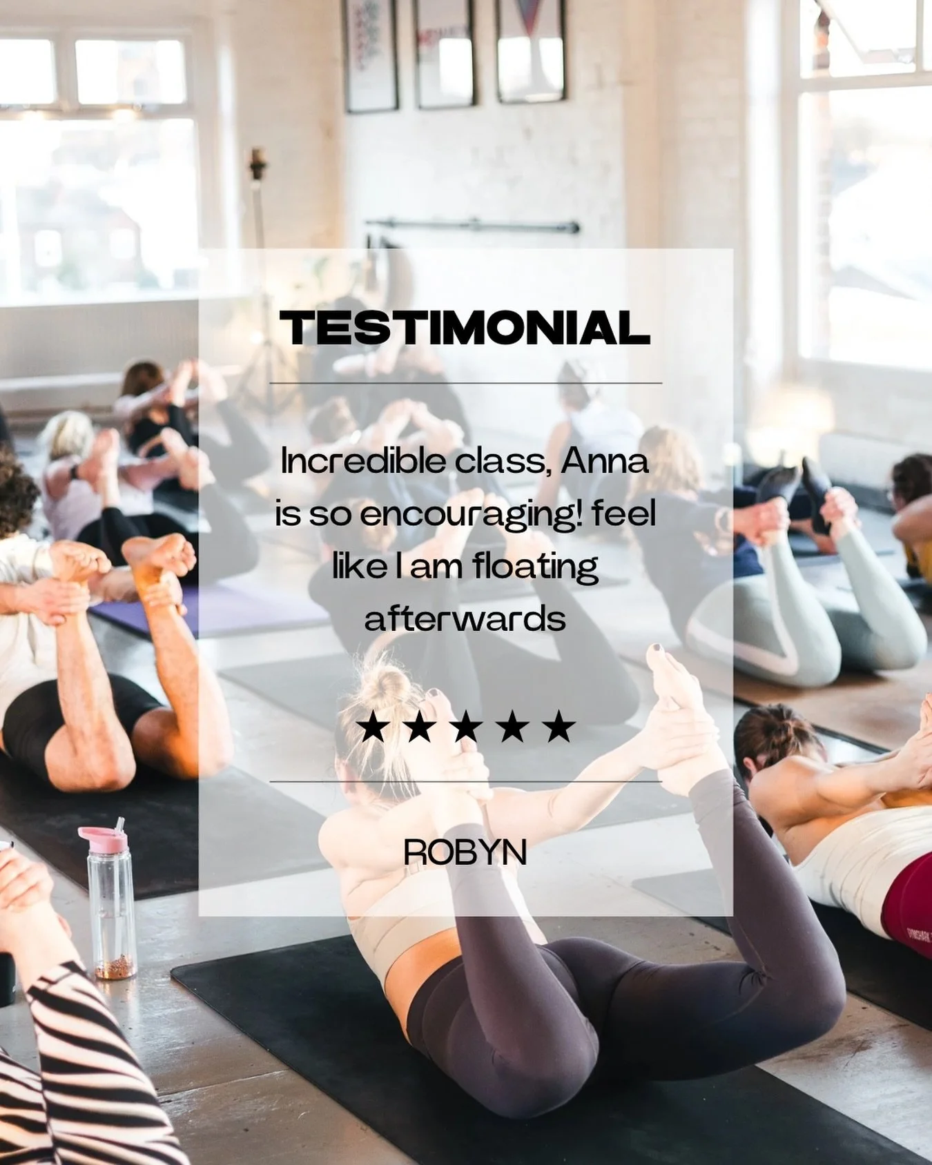 Floating, grounded, alive - that&rsquo;s @annawilding.yoga class! 

Come &amp; see for yourself - first class free.

Book via our website.