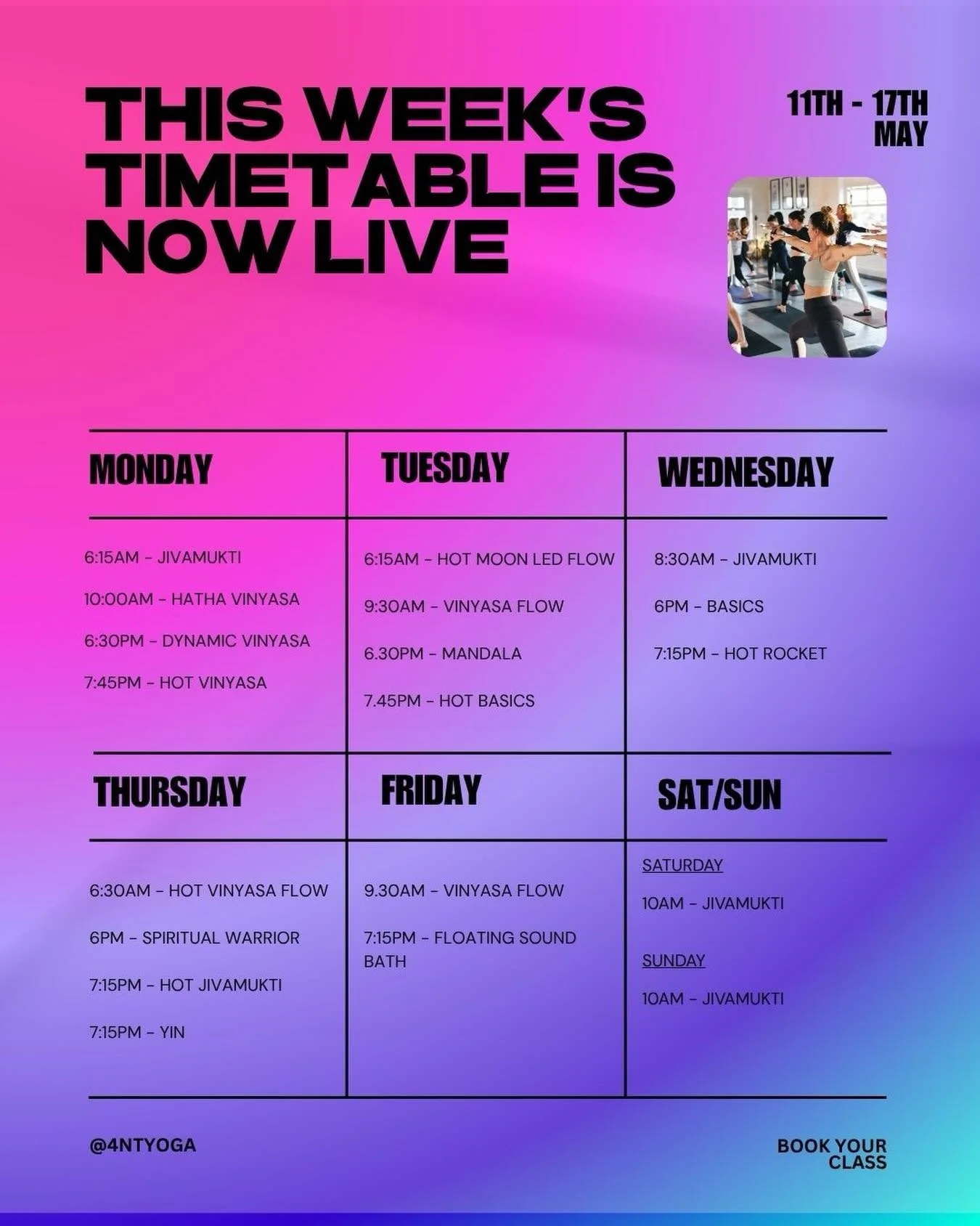 This week&rsquo;s 4NT timetable is now live, plan your practice in advance.

#4ntyoga #yogaclassesmcr #stockport #yoga