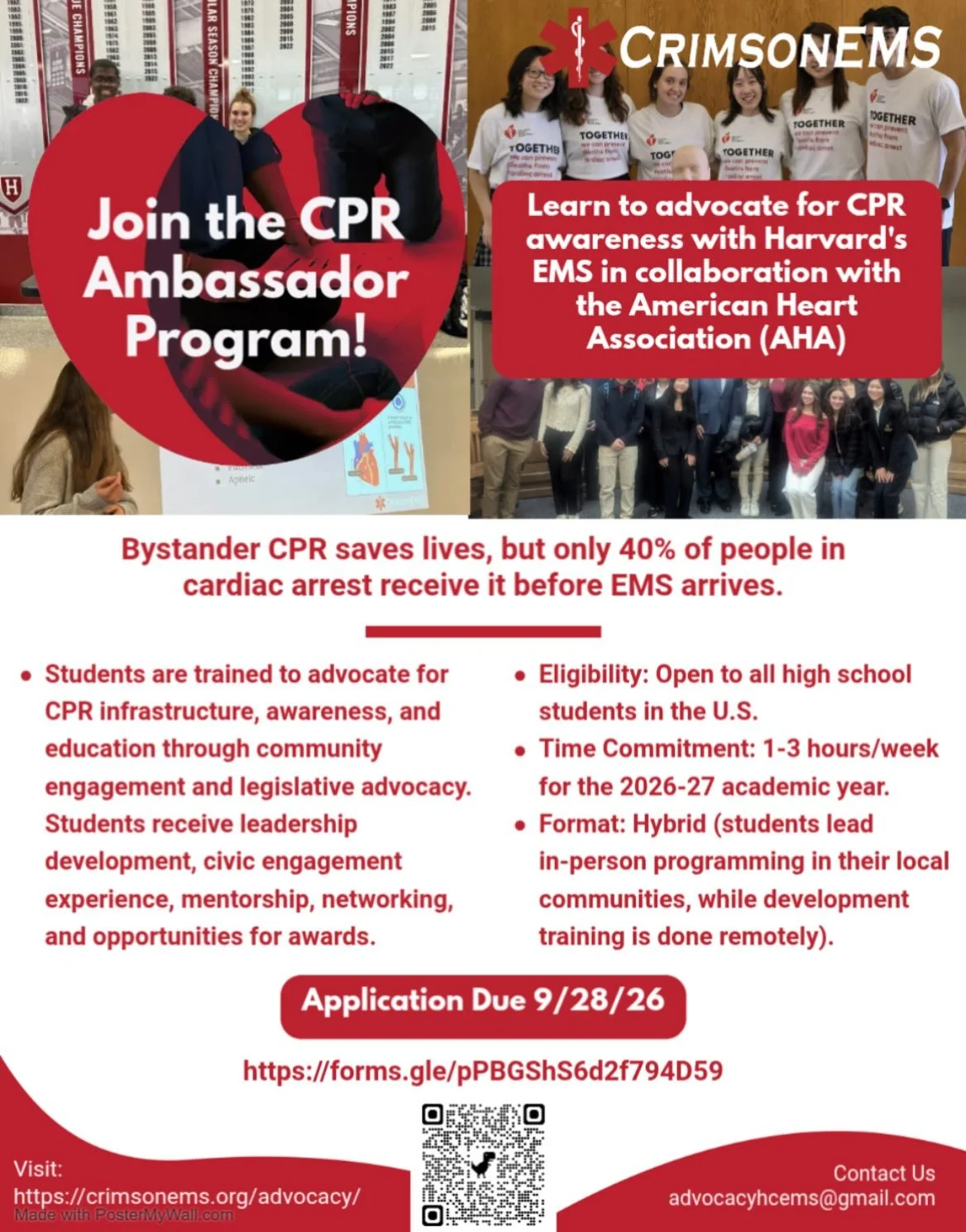 Loved MEDscience? Looking for a way to get involved in healthcare? Join the @crimsonems CPR Ambassador program! MEDscience Forensics and Clinical alumna Lucia became an ambassador after her time with MEDscience. Here&rsquo;s what she has to say about