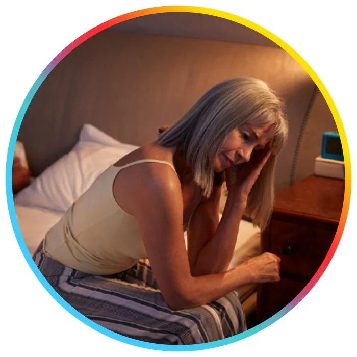 woman trouble sleeping