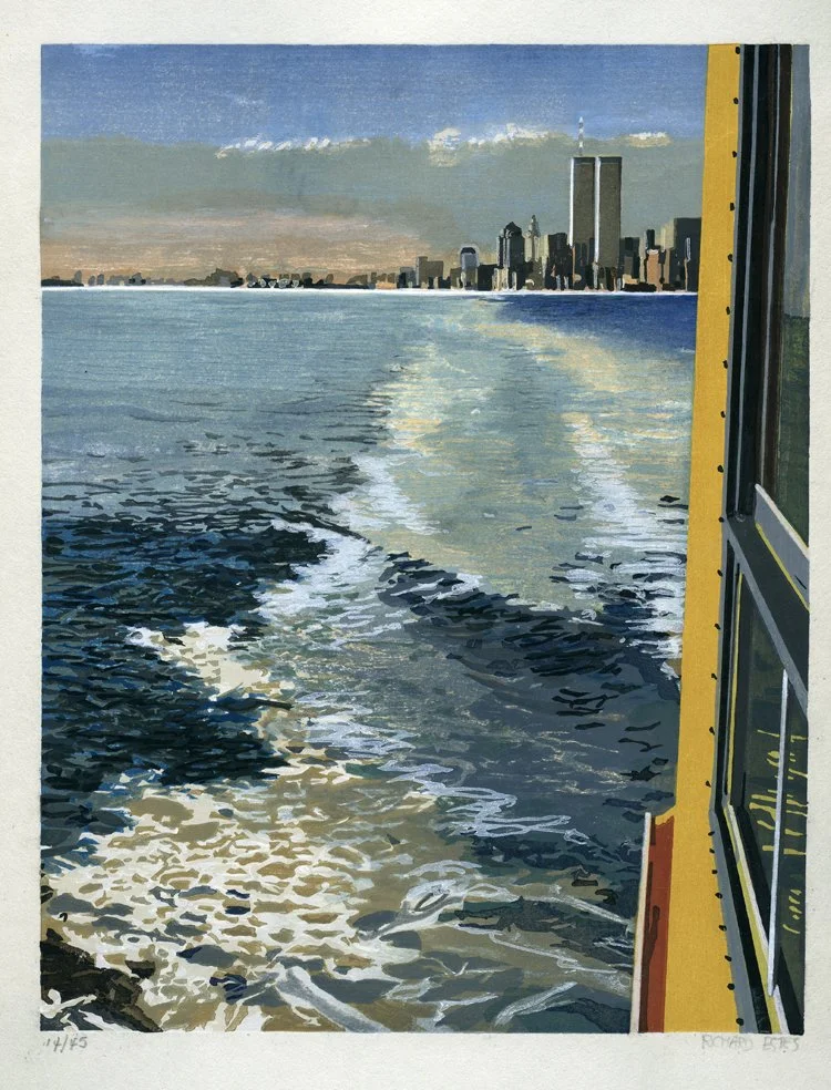 Richard Estes "Study VI-- New York Harbor"