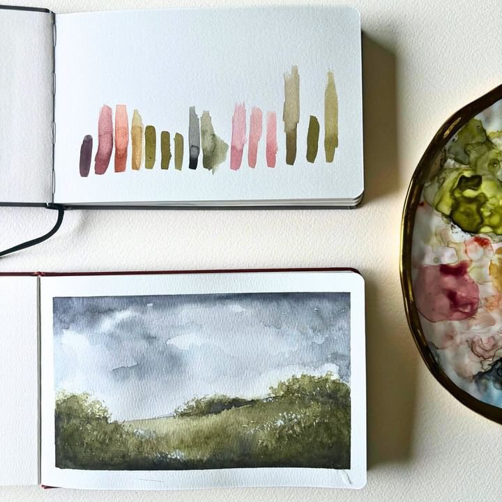 Water Color at the Flower Farm