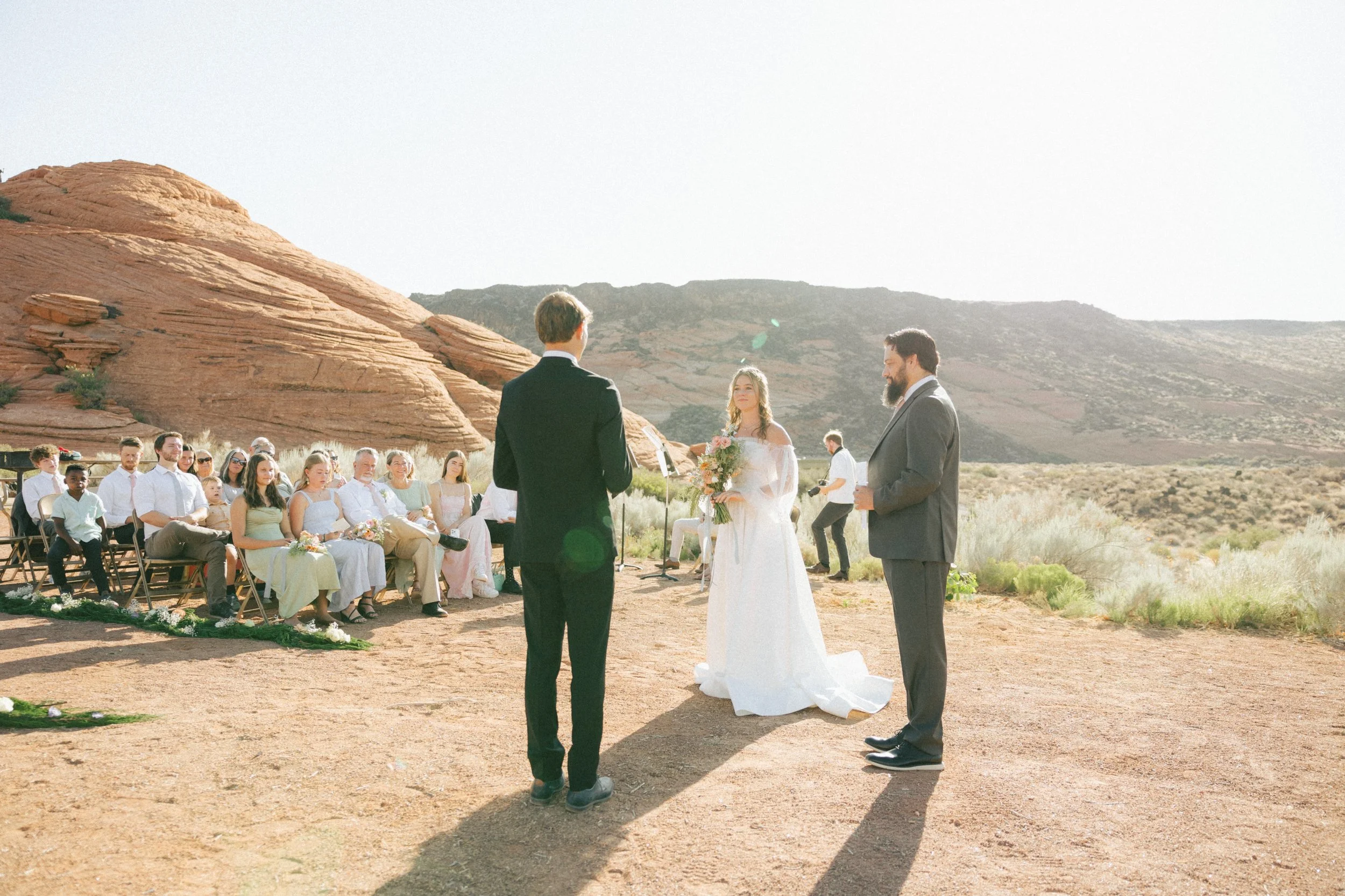A ceremony framed by Redrock