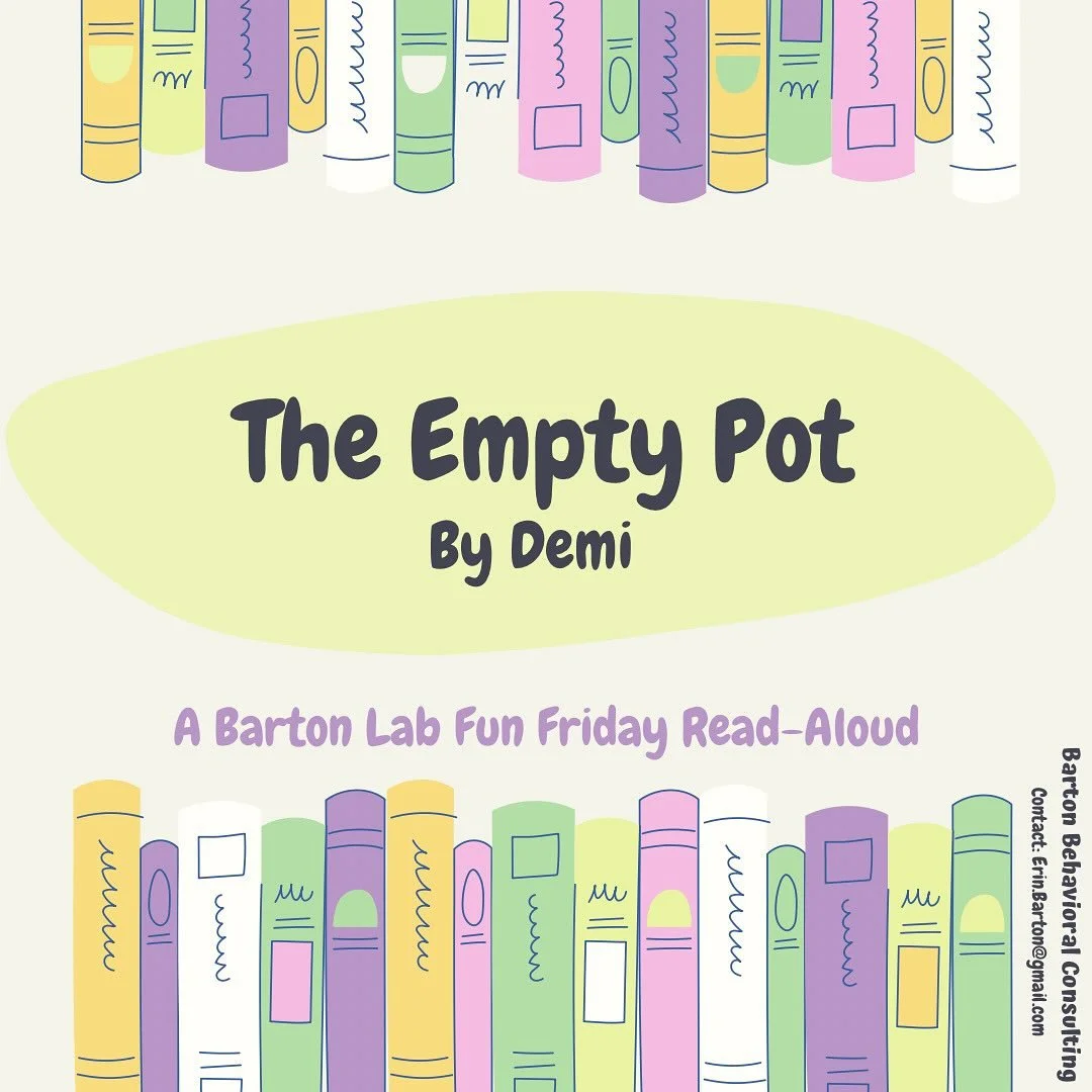 Happy Friday! Today we’re going to read the book, The Empty Pot. 
——
If you have any questions about this or supporting social-emotional competence in young children, you can email us here: Erin.Barton@gmail.com. We will be regularl