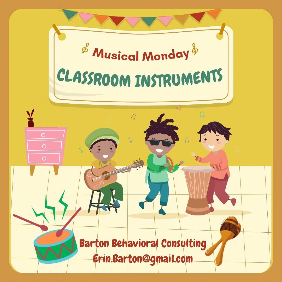Happy Mondays!🎵 Let’s make some classroom instruments! 
——
If you have any questions about this or supporting social-emotional competence in young children, you can email us here: Erin.Barton@gmail.com. We will be regularly checkin