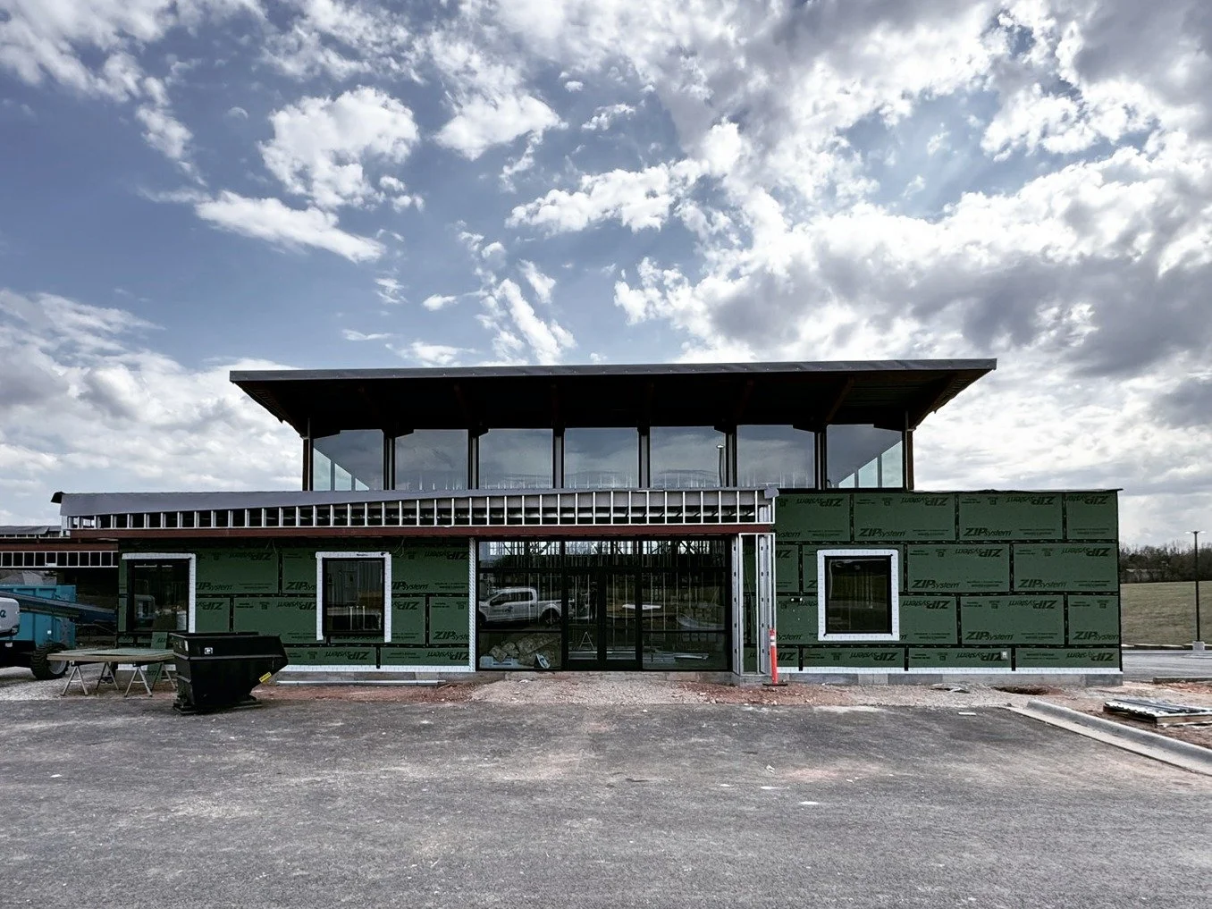 The Eastside Veterinary Service Clinic is coming along very well! 

Here's a nice update with all the windows installed! and the metal framing showing off! 

This is such an exciting project, that will bring a lot joy to a lot of people, we are so gr