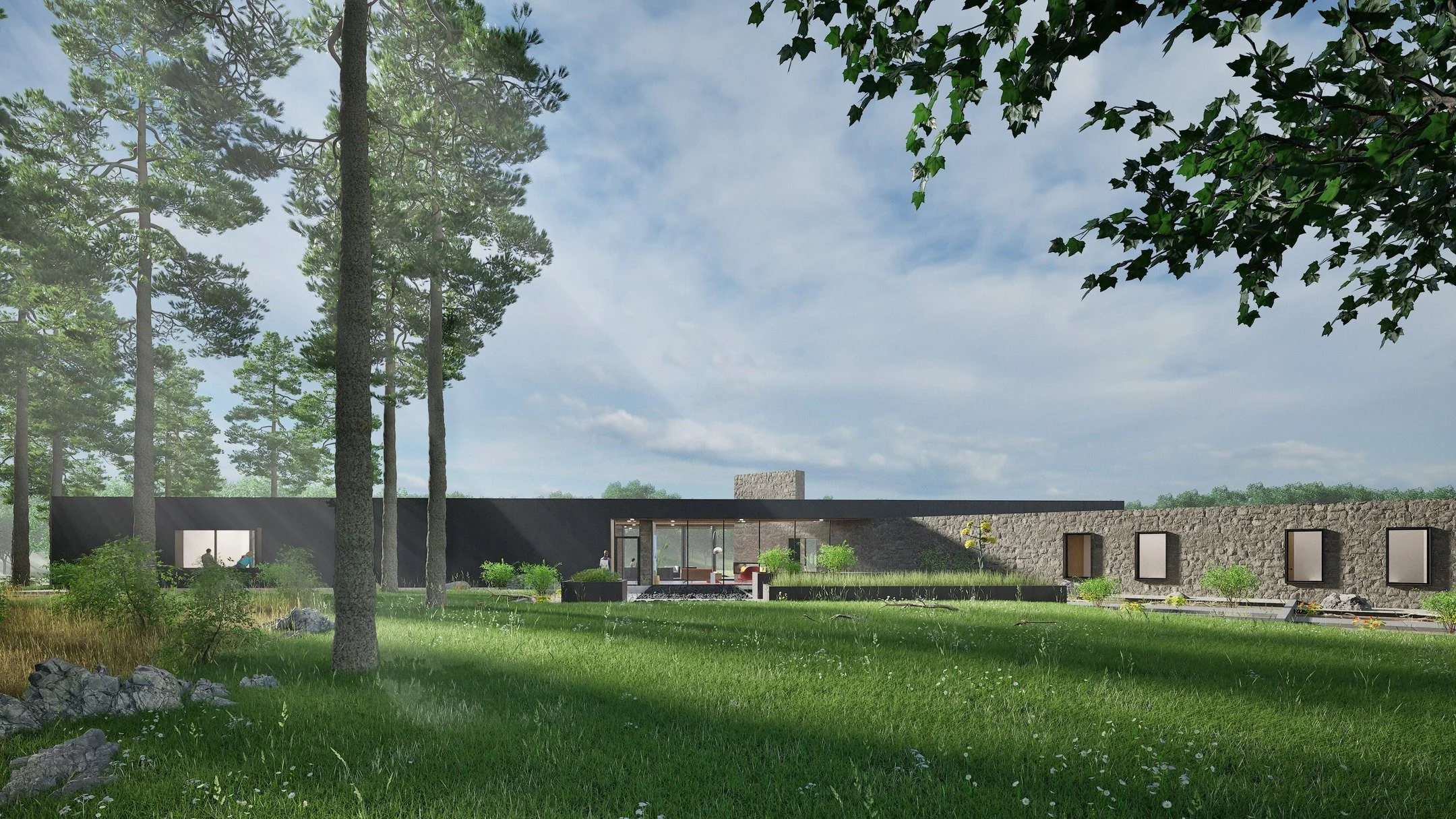 Pinecones. Let me explain how we took inspiration from just pinecones. 

If you look closely at a pinecone, you'll see it has spiral rows of scales curving in two opposite directions, clockwise and counterclockwise. Count the spirals, and you&rsquo;l