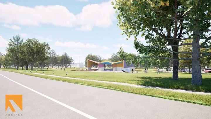 Hatch Pavilion at McDaniel Park is conceived as a light-touch intervention within the landscape&mdash;an open structure that frames gathering, rest, and observation along the trail system. Developed under the design moniker Prismatic Pavilion, the pr