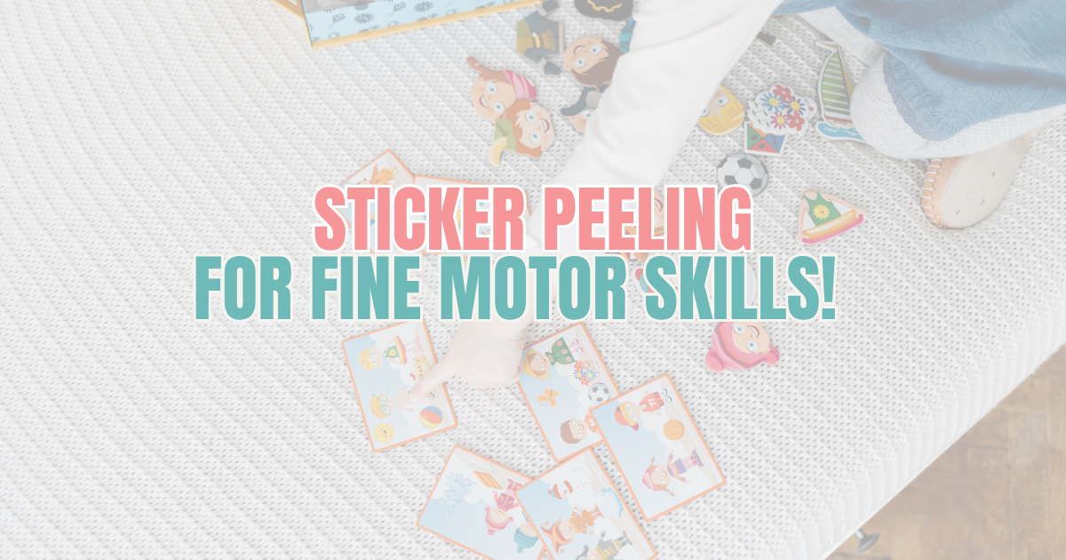 Sticker Peeling: A Simple Trick to Build Pincer Grasp