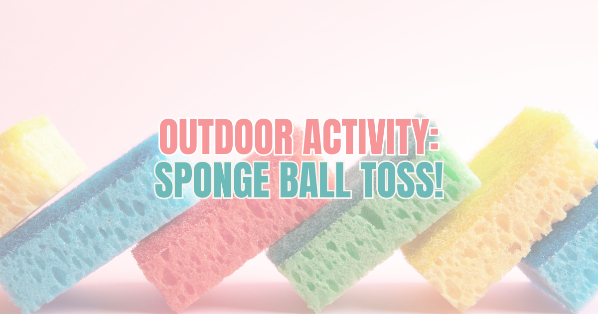 Outdoor Summer OT Activity: Sponge Ball Toss