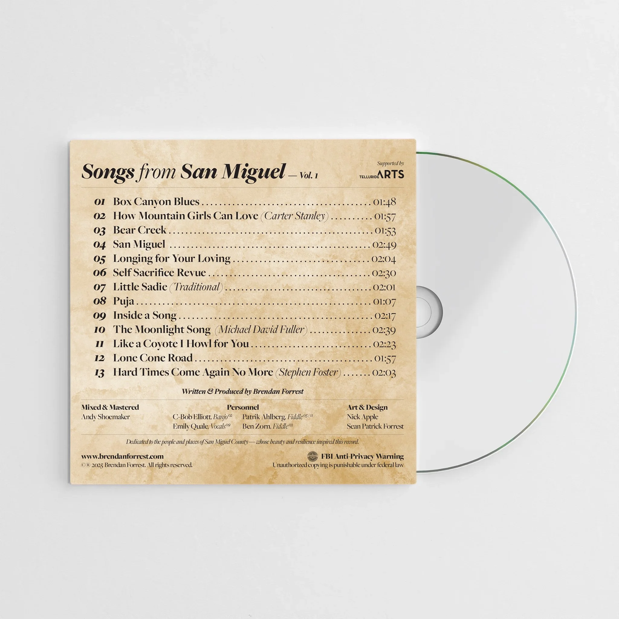 Brendan Forrest_Songs for San Miguel_CD BACKSIDE.jpg