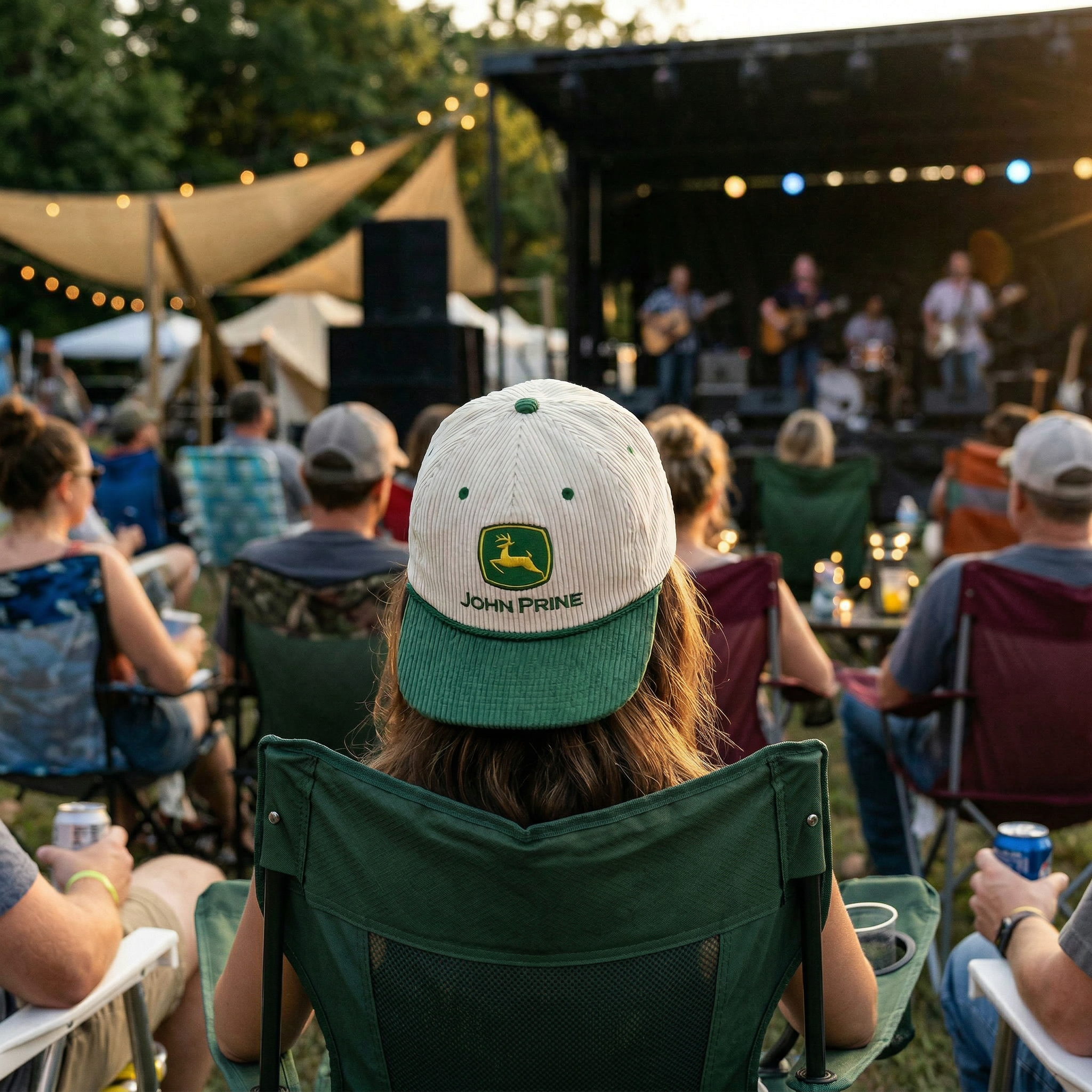 Brendan Forrest_John Prine Hat_Green+Creme_Model 4.jpg