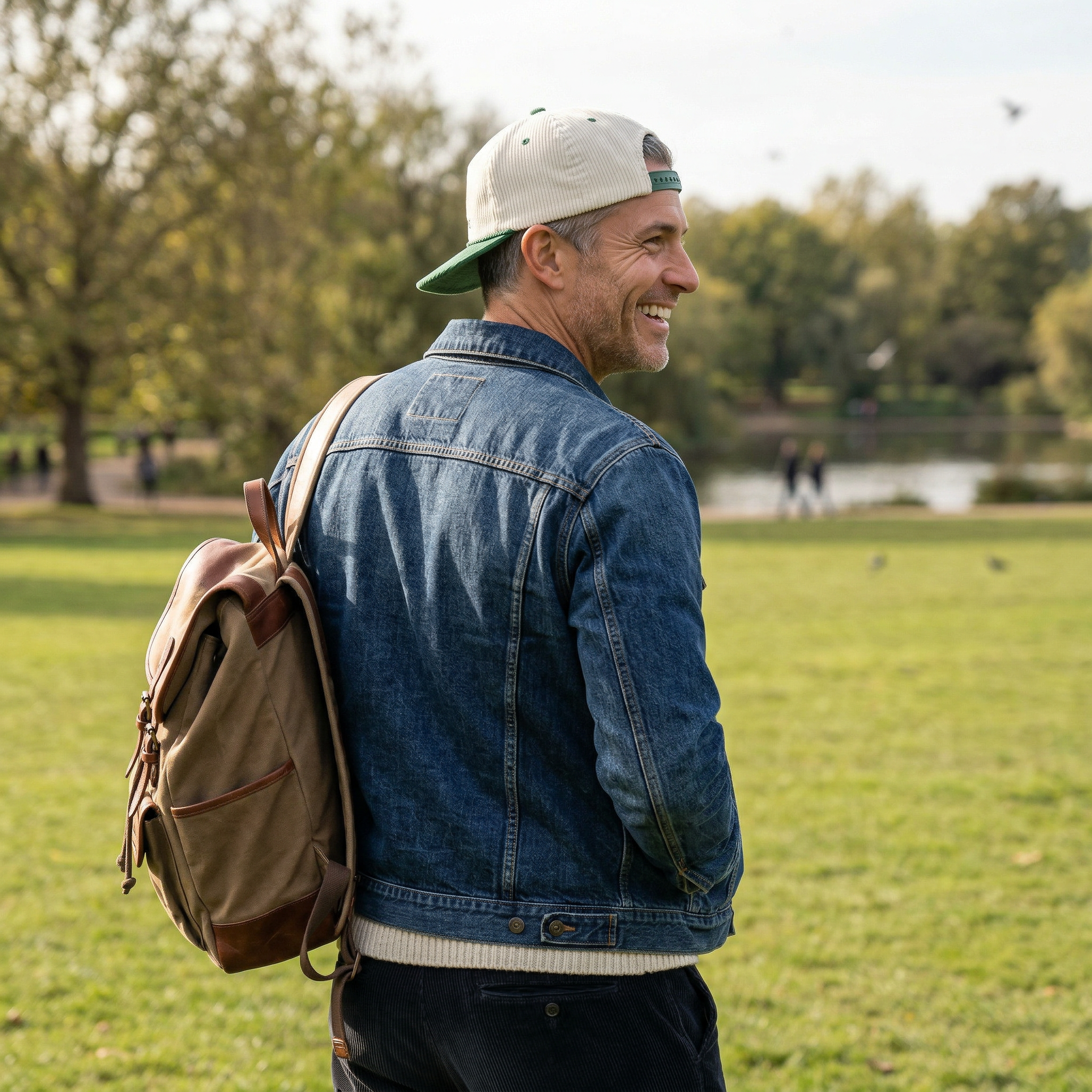 Brendan Forrest_John Prine Hat_Green+Creme_Model 2.jpg