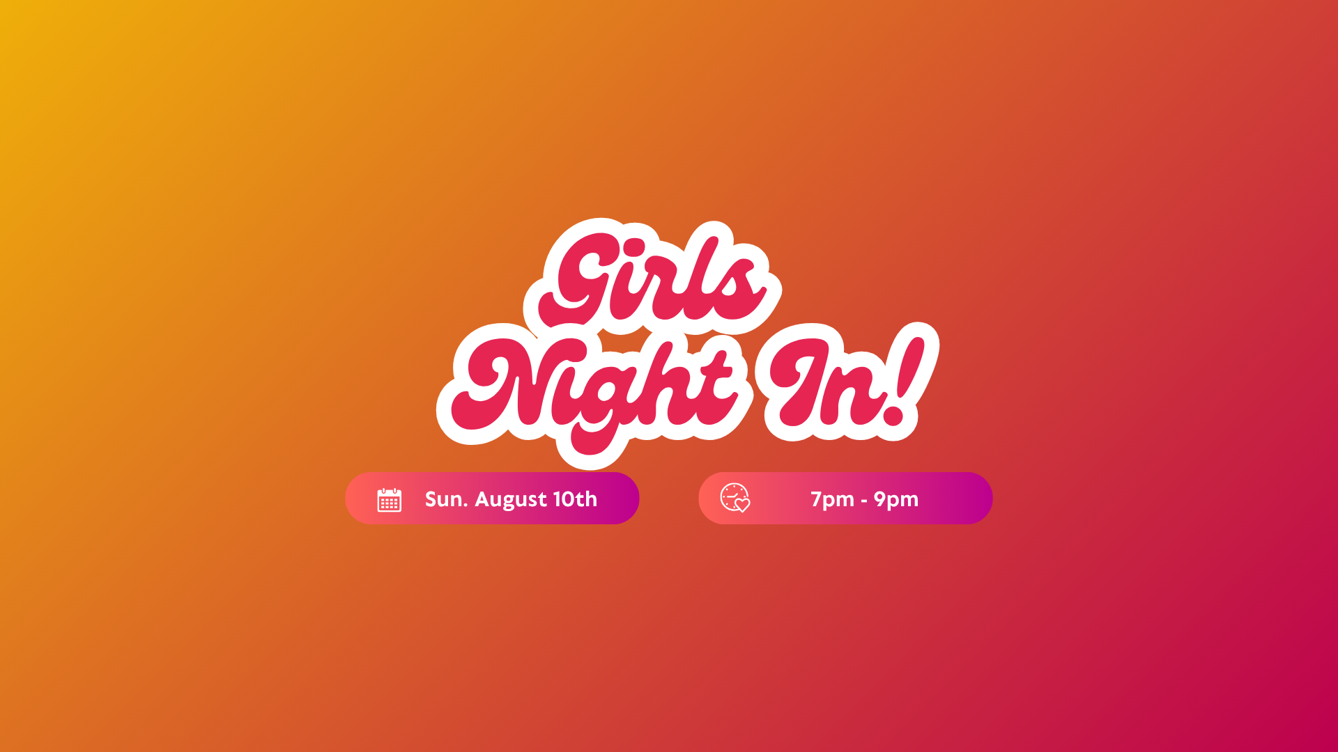 Girls Night In! Virtual Meet Up