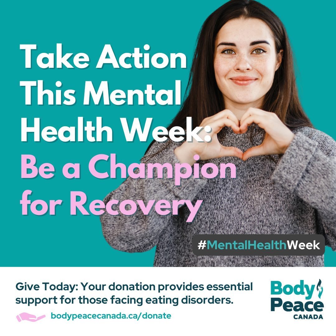 Take Action This Mental Health Week: Be a Champion for Recovery

As Mental Health Week approaches, we're reminded of the importance of compassion and support for those facing eating disorders. Your generosity empowers us to make a meaningful differen
